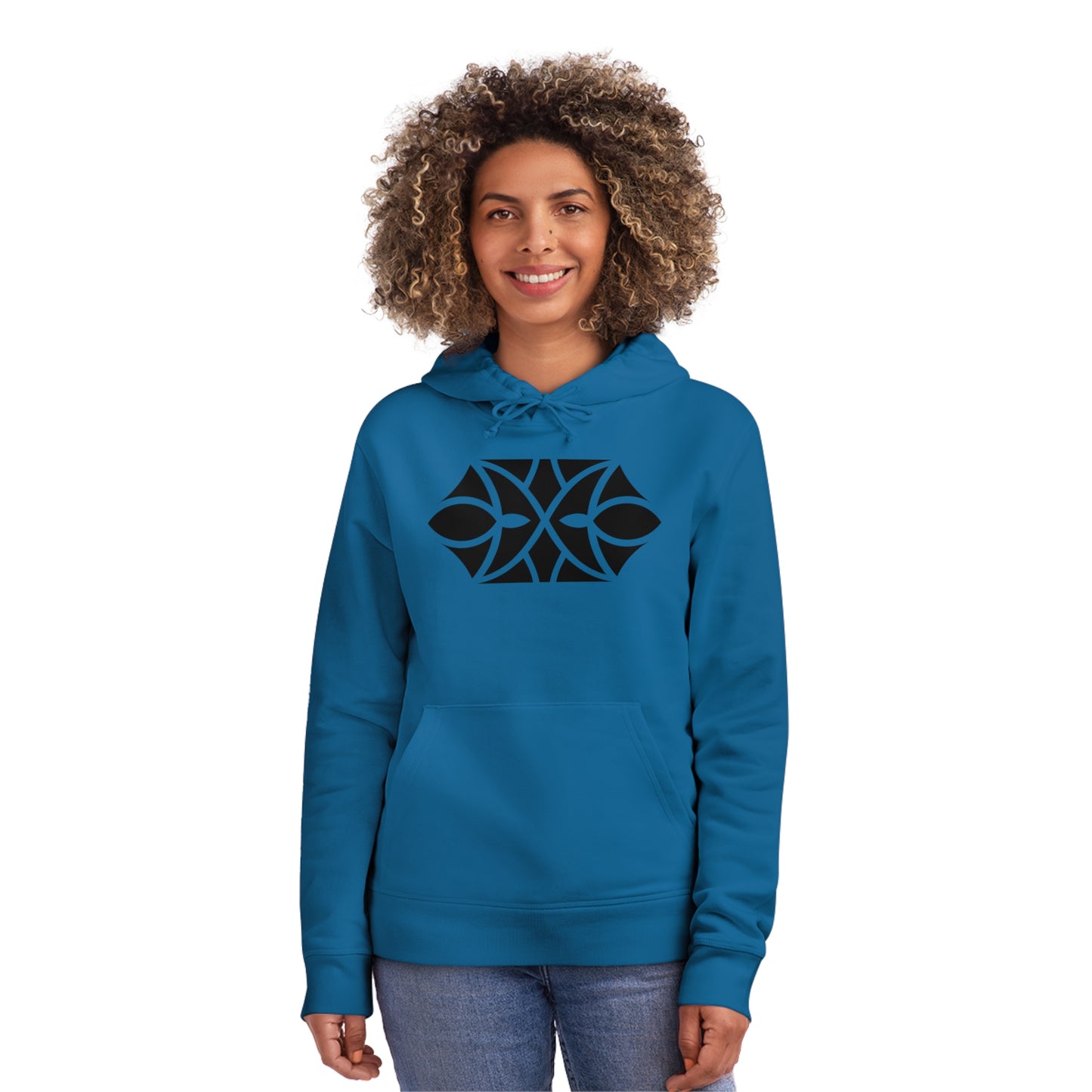 Unisex Drummer Hoodie (85% Organic Cotton and 15% Recycled Polyester) - Design 18 (2)