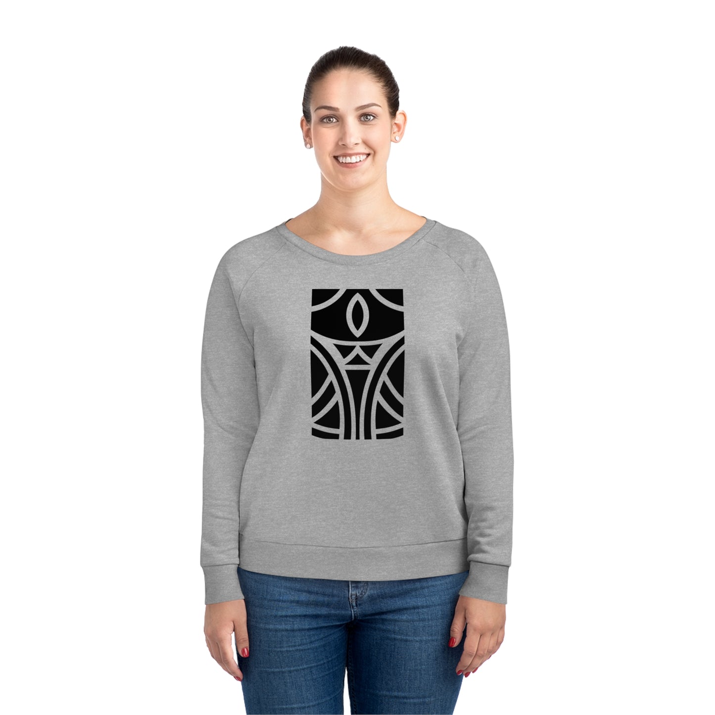 Women's Dazzler 85% Organic Cotton Relaxed Fit Sweatshirt (Design 12)