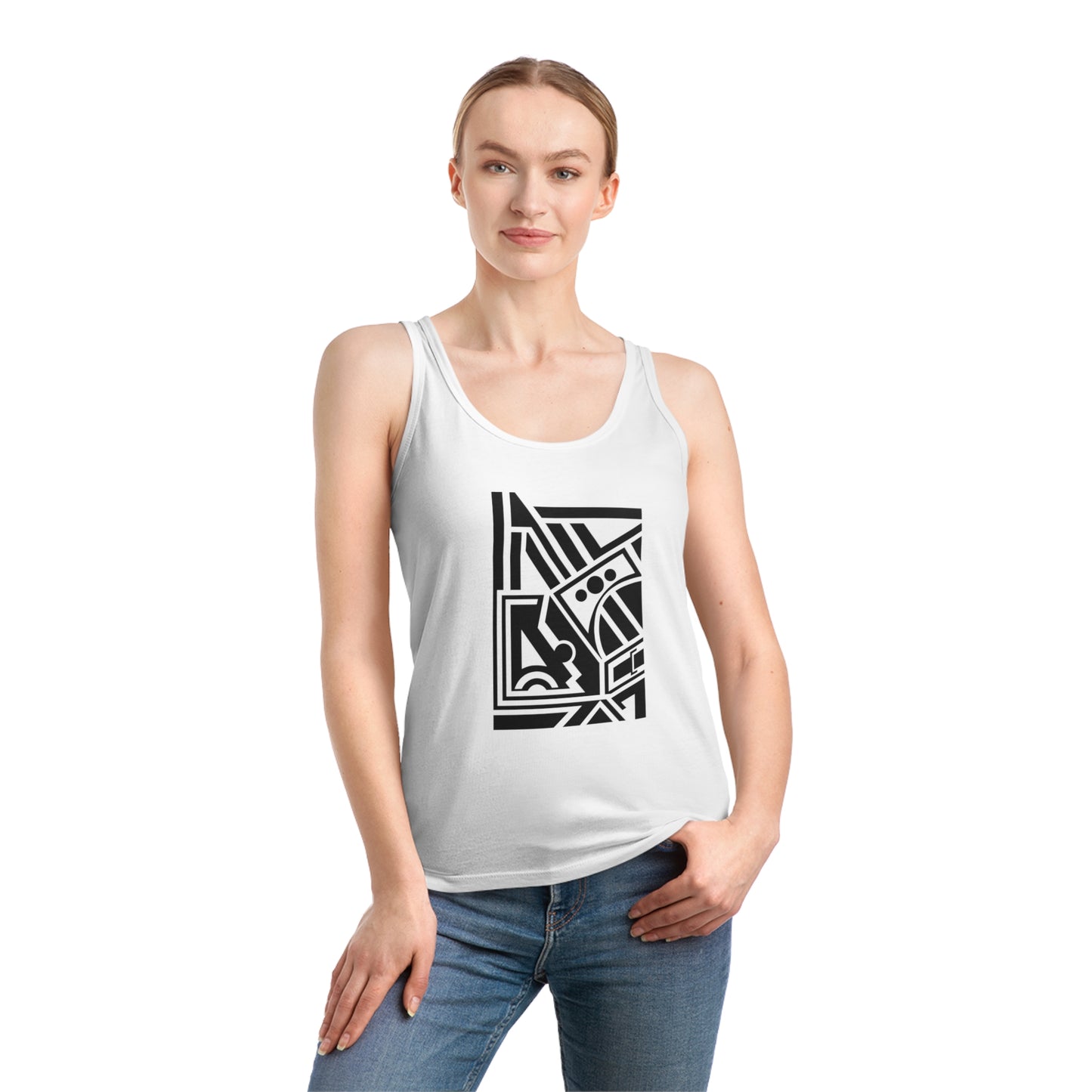 Women's Dreamer 100% Organic Cotton Tank Top (Design 2)