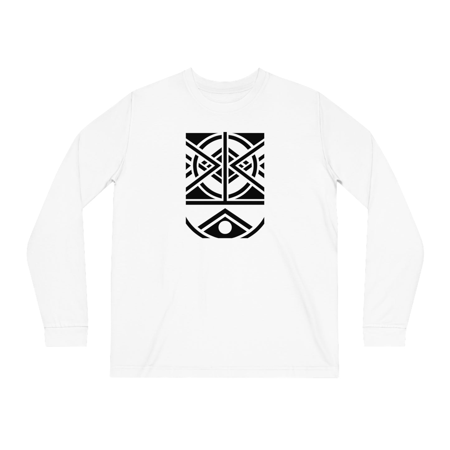 Unisex Shifts Dry 100% Organic Cotton Long Sleeve T-shirt (Design 1)