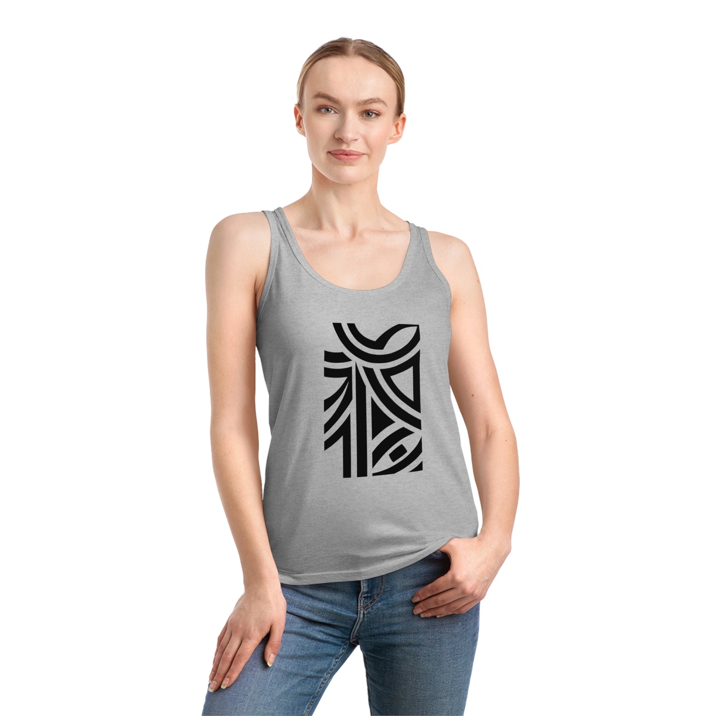 Women's Dreamer 100% Organic Cotton Tank Top (Design 26)