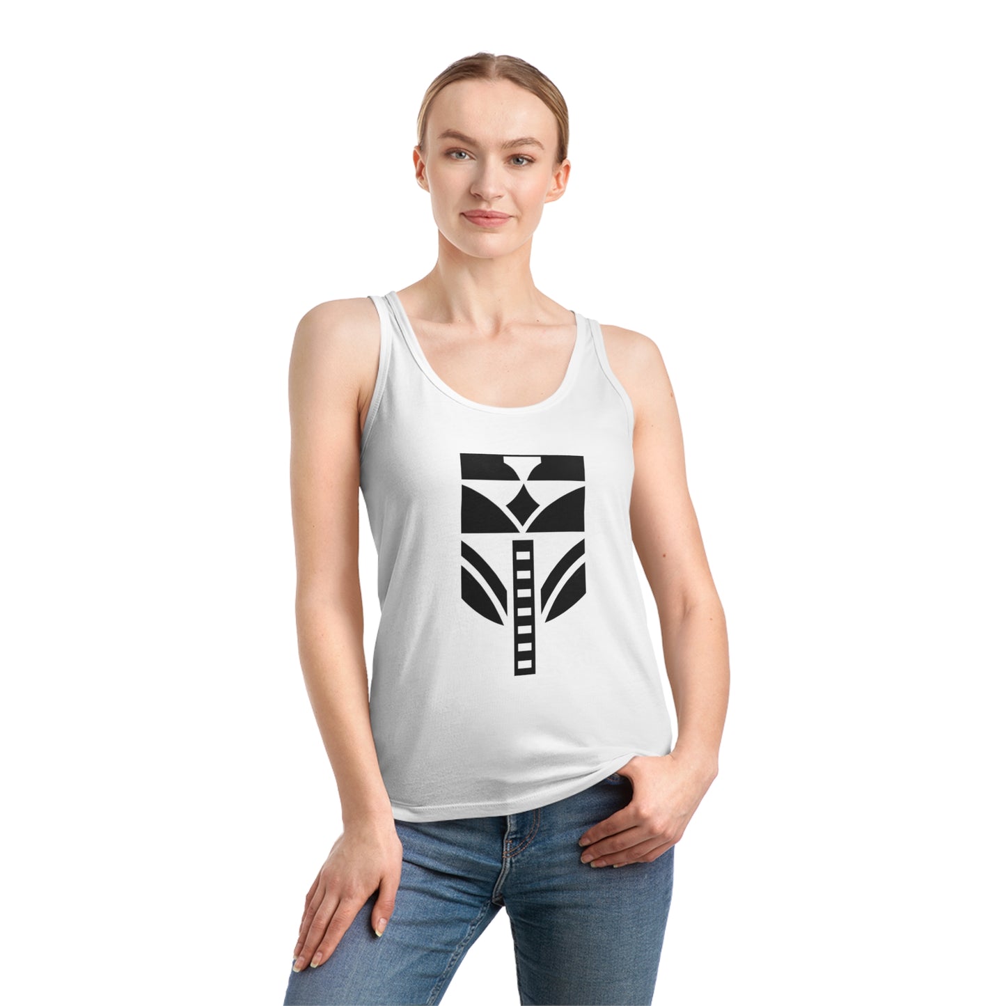 Women's Dreamer 100% Organic Cotton Tank Top (Design 8)