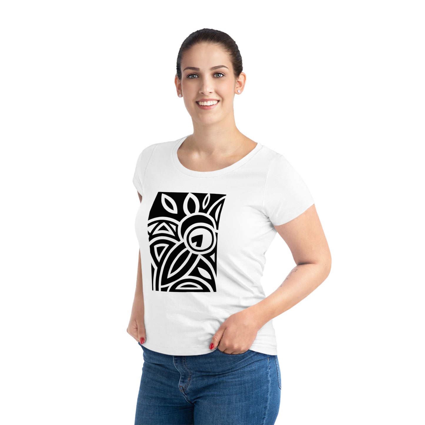 Women's Jazzer 100% Organic Cotton T-shirt (Design 23)