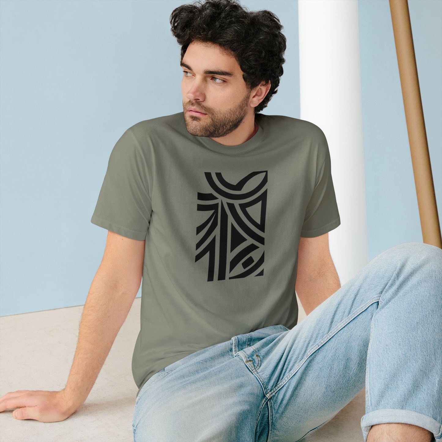 Unisex 100% Organic Cotton Staple T-shirt (Design 26)