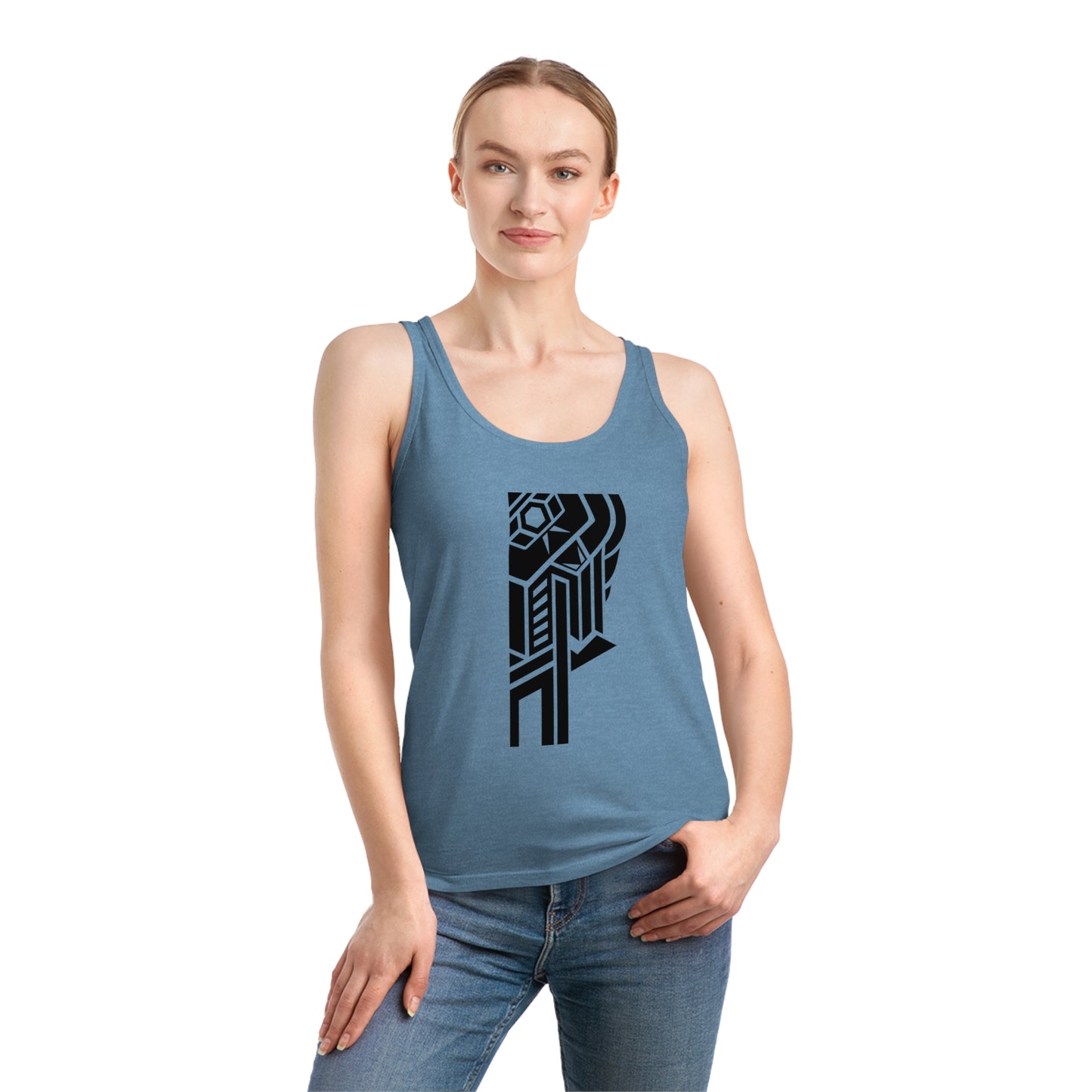 Women's Dreamer 100% Organic Cotton Tank Top (Design 28)