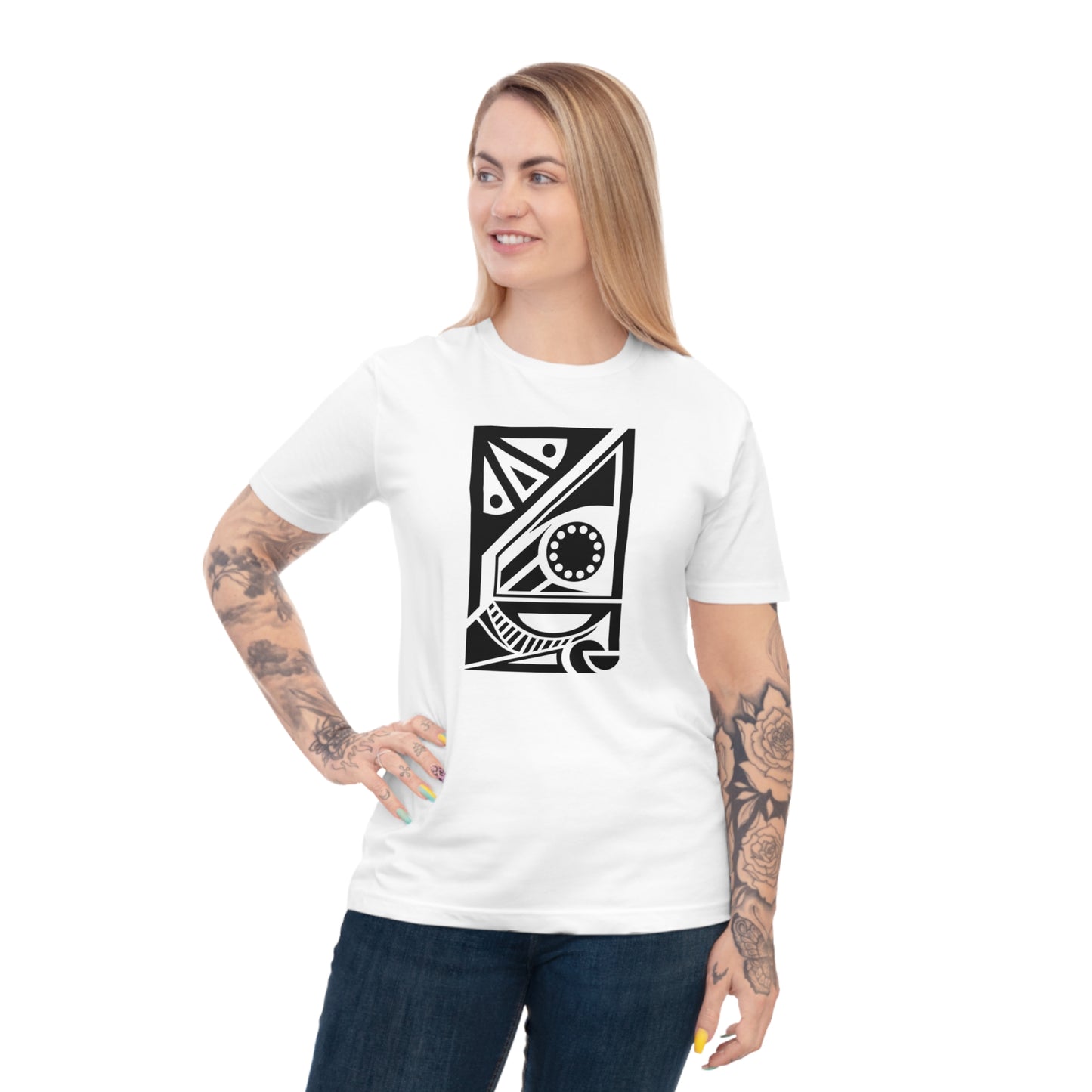 Unisex 100% Organic Cotton Classic Jersey T-shirt (Design 17[2])