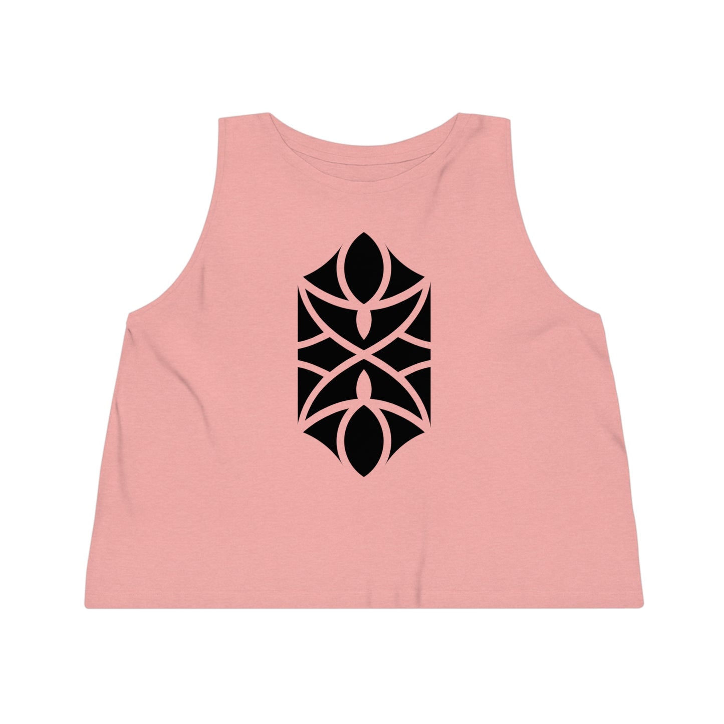 Women's Dancer 100% Organic Cotton Cropped Tank Top (Design 18)