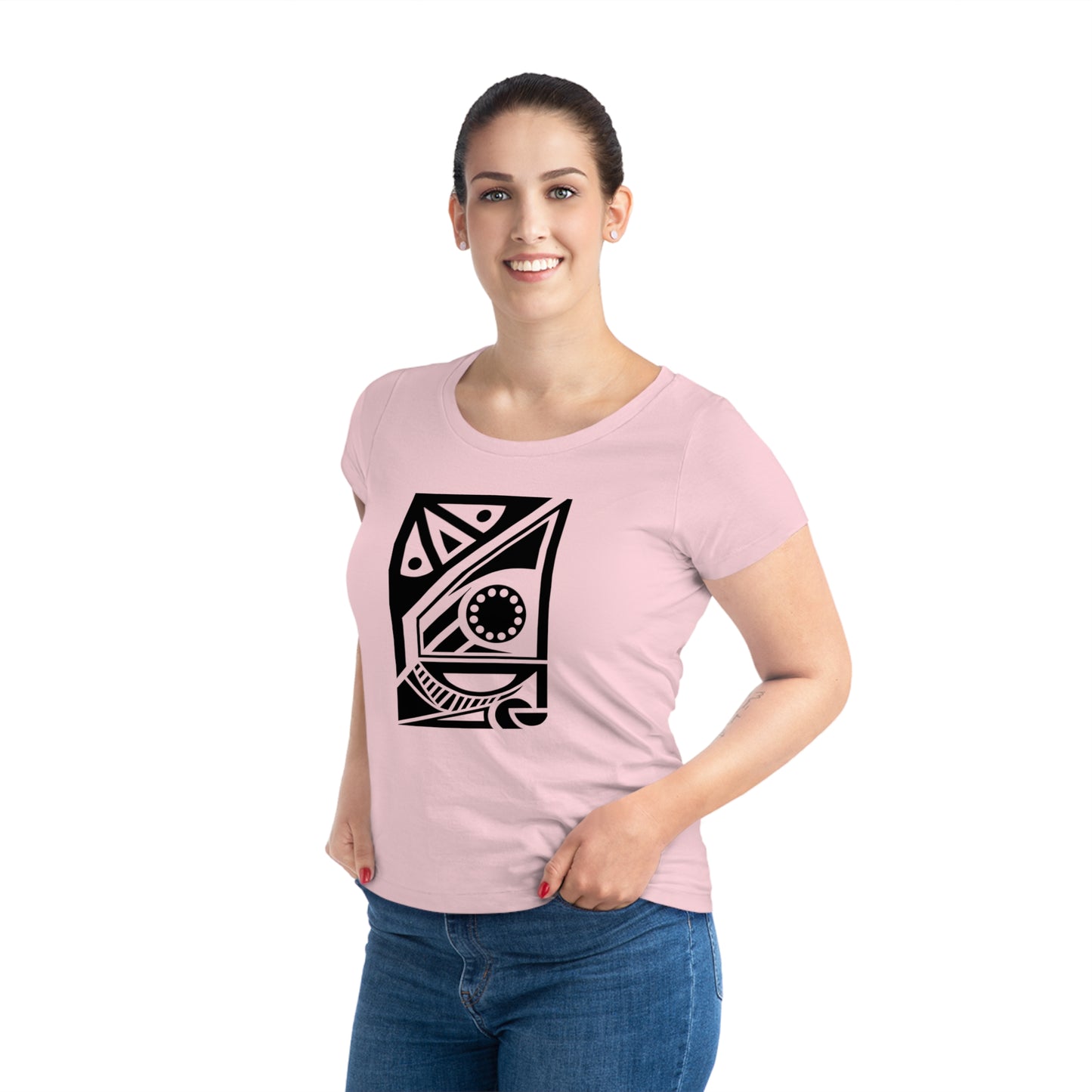 Women's Jazzer 100% Organic Cotton T-shirt (Design 17[2])