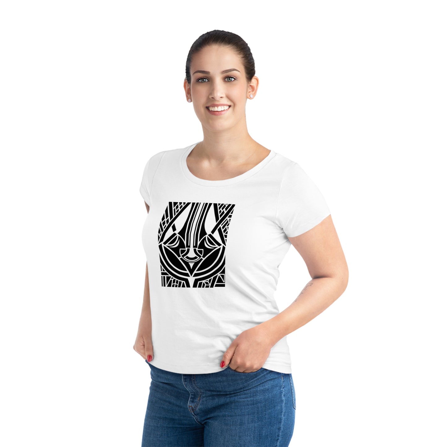 Women's Jazzer 100% Organic Cotton T-shirt (Design 25)