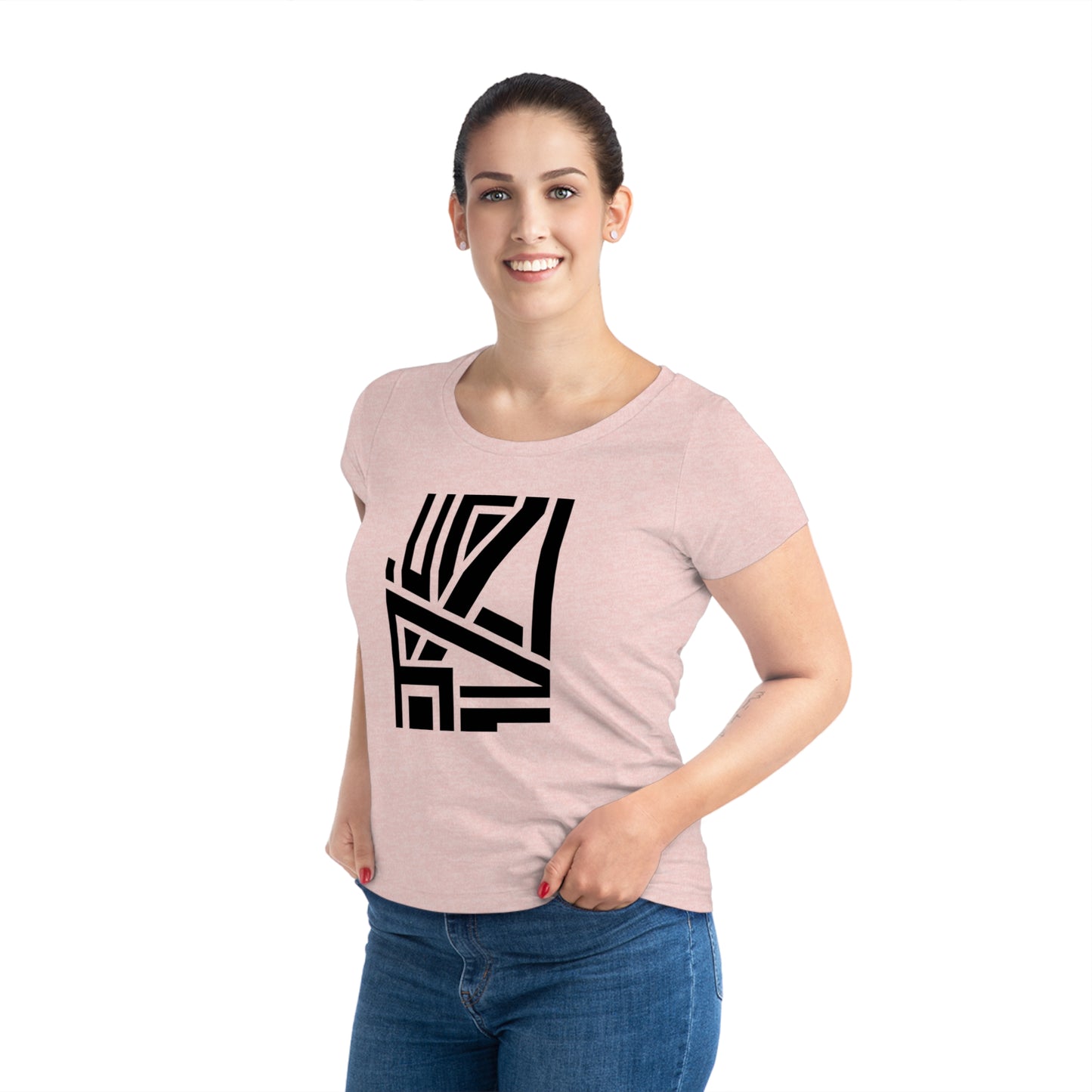 Women's Jazzer 100% Organic Cotton T-shirt (Design 22)