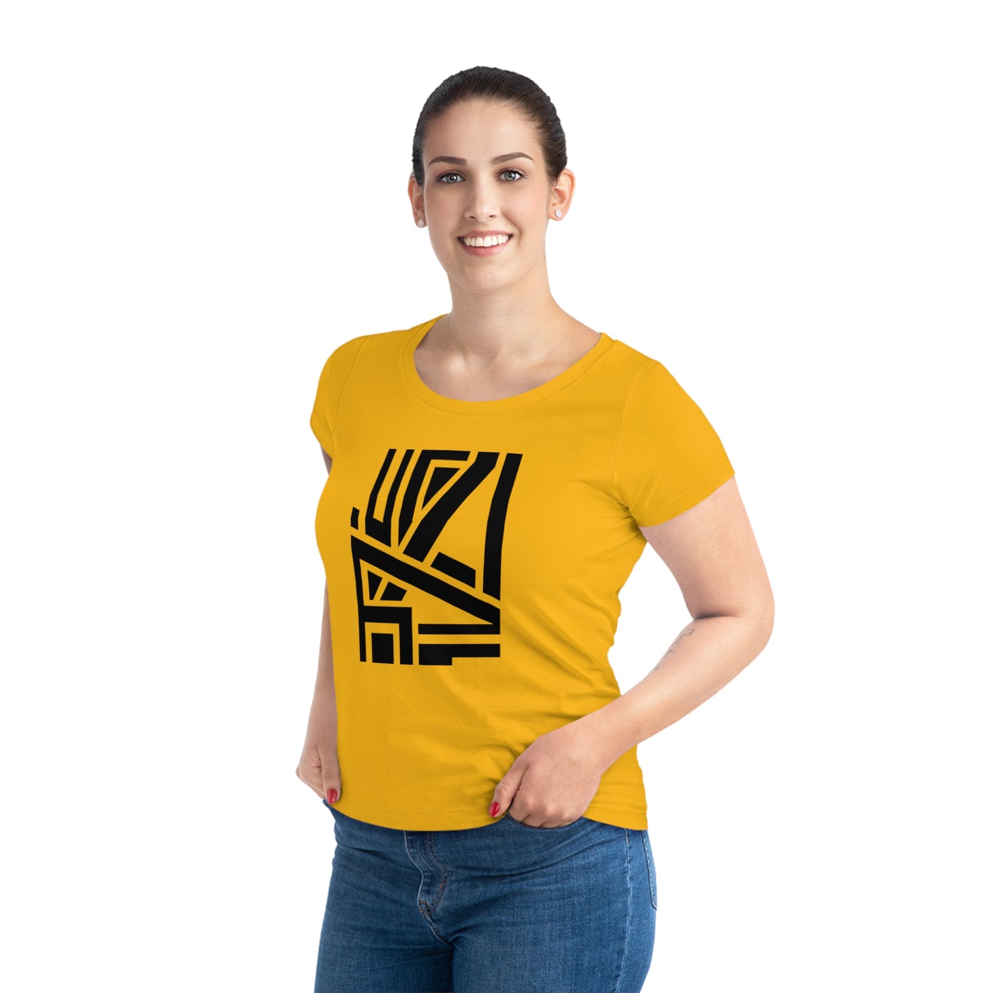 Women's Jazzer 100% Organic Cotton T-shirt (Design 22)