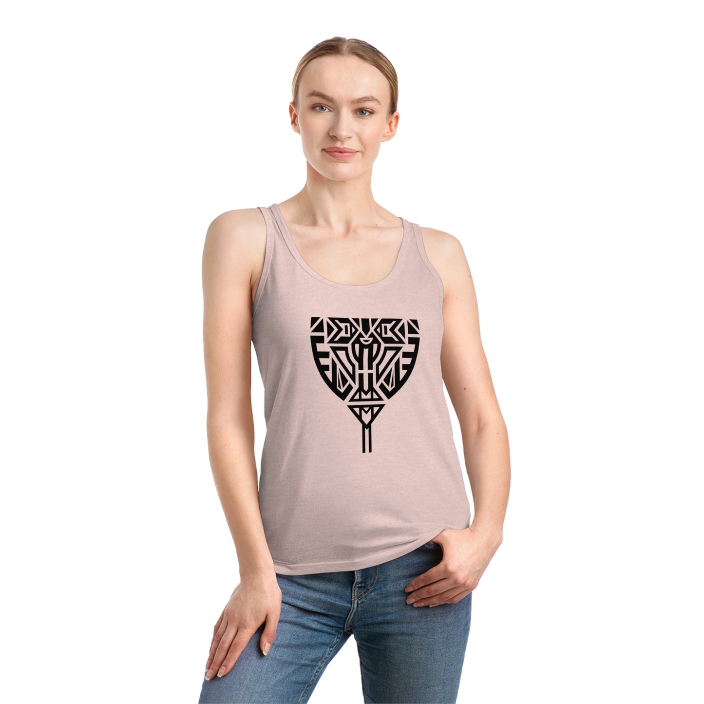 Women's Dreamer 100% Organic Cotton Tank Top (Design 10)