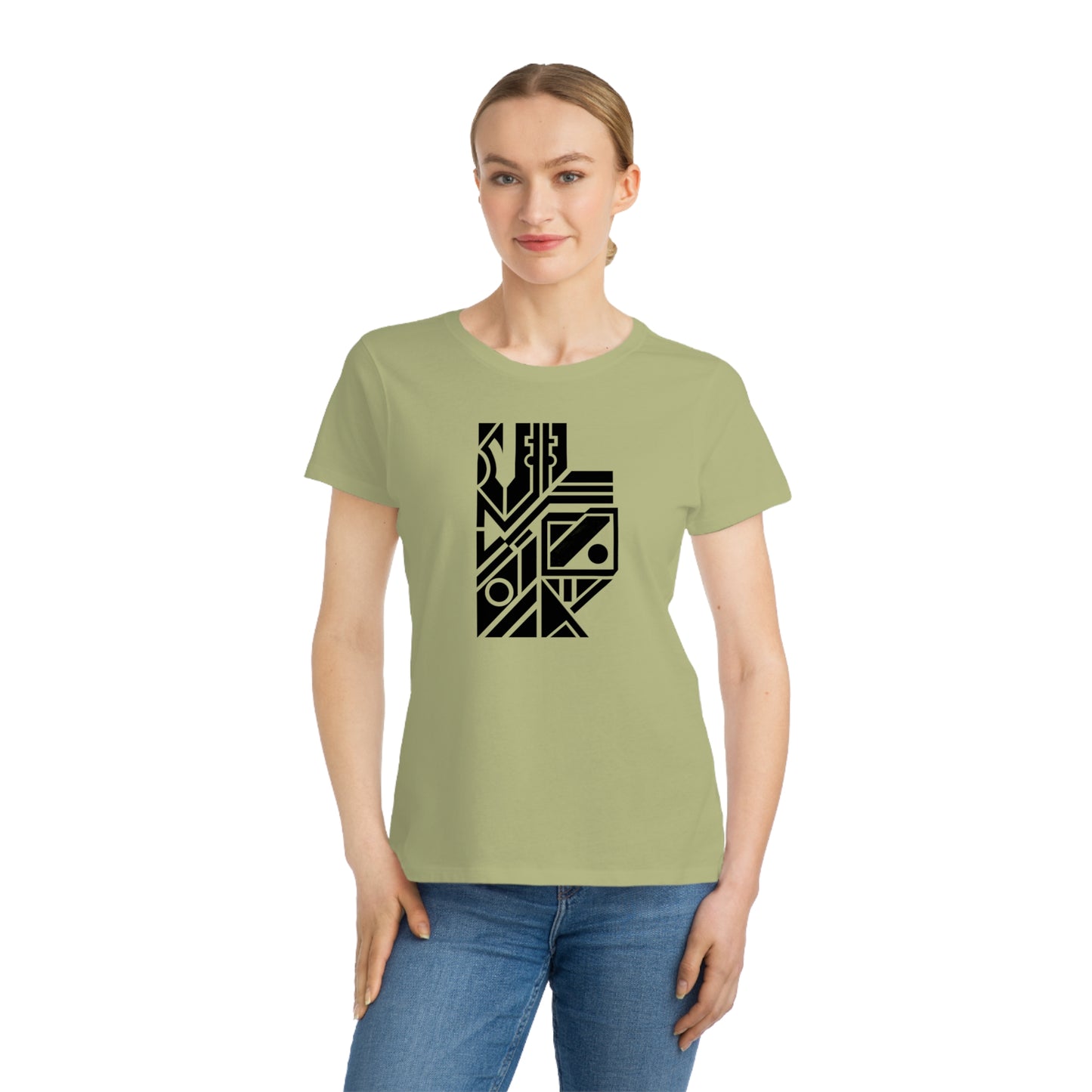 Women's Classic 100% Organic Cotton T-Shirt (Design 6)