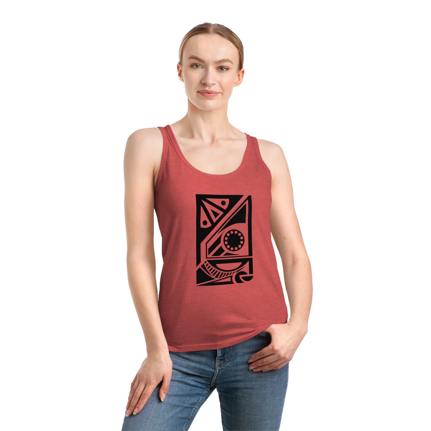 Women's Dreamer 100% Organic Cotton Tank Top (Design 17[2])