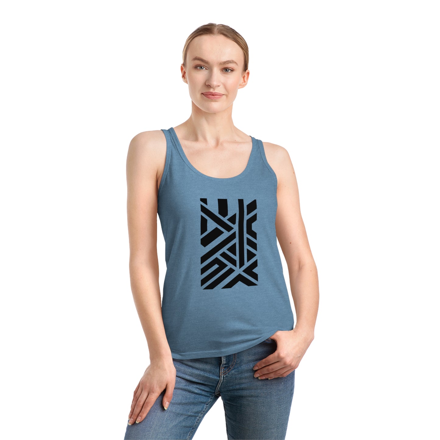 Women's Dreamer 100% Organic Cotton Tank Top (Design 7)