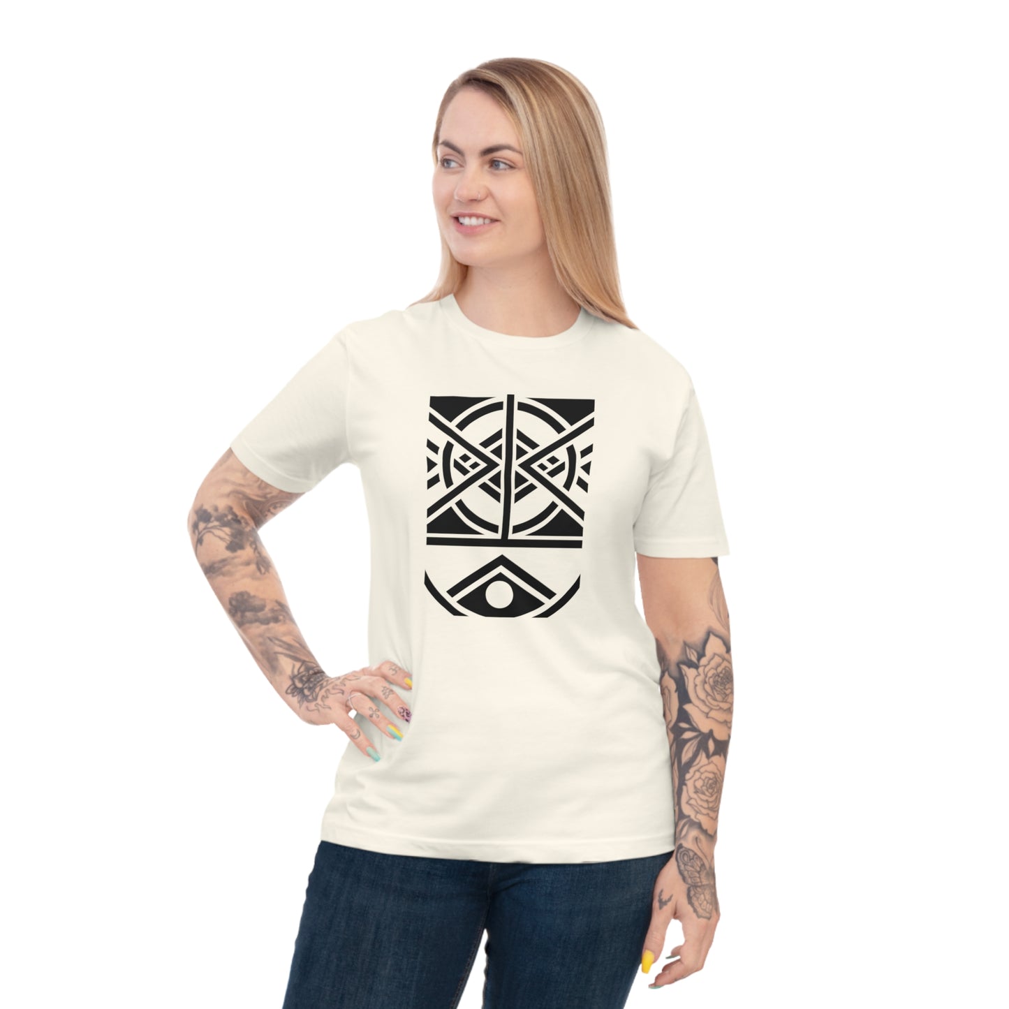 Unisex 100% Organic Cotton Classic Jersey T-shirt (Design 1)