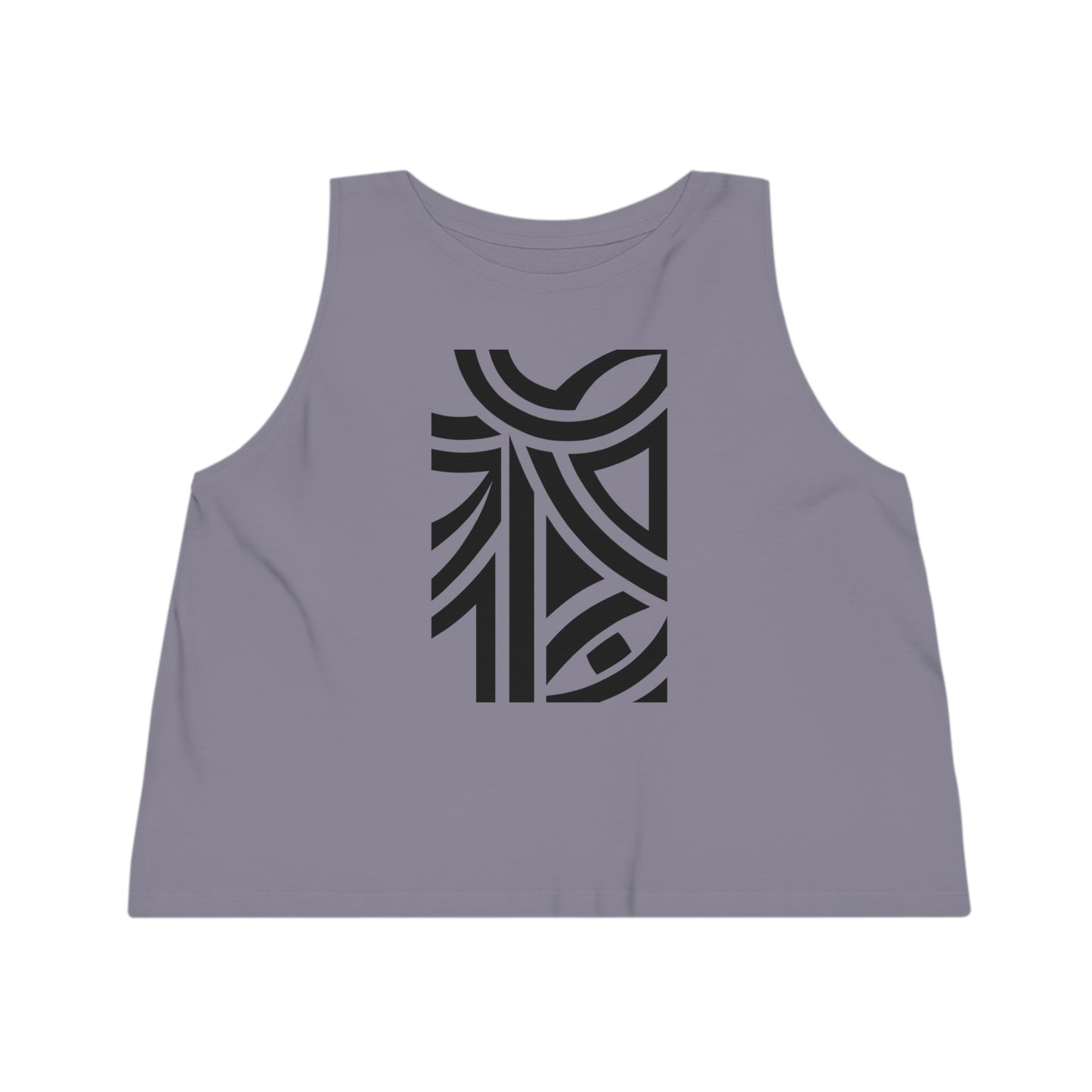 Women's Dancer 100% Organic Cotton Cropped Tank Top (Design 26)