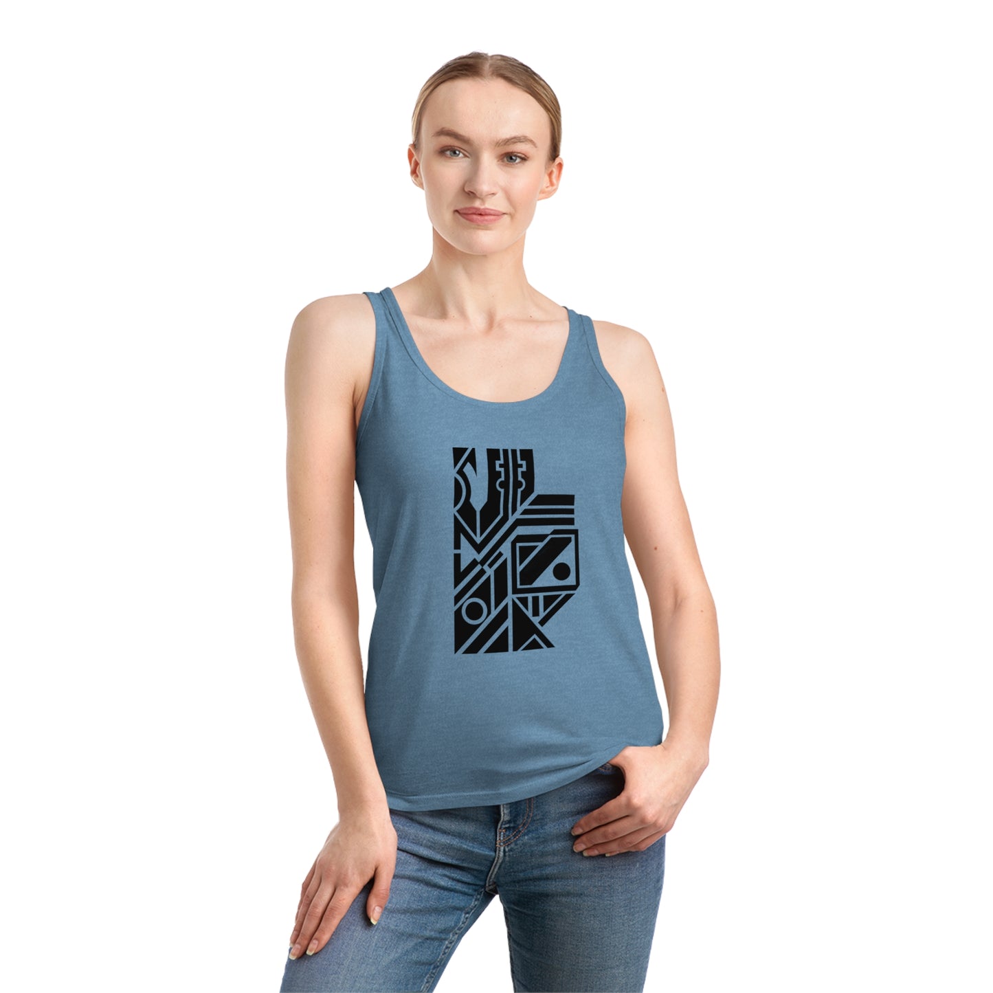 Women's Dreamer 100% Organic Cotton Tank Top (Design 6)