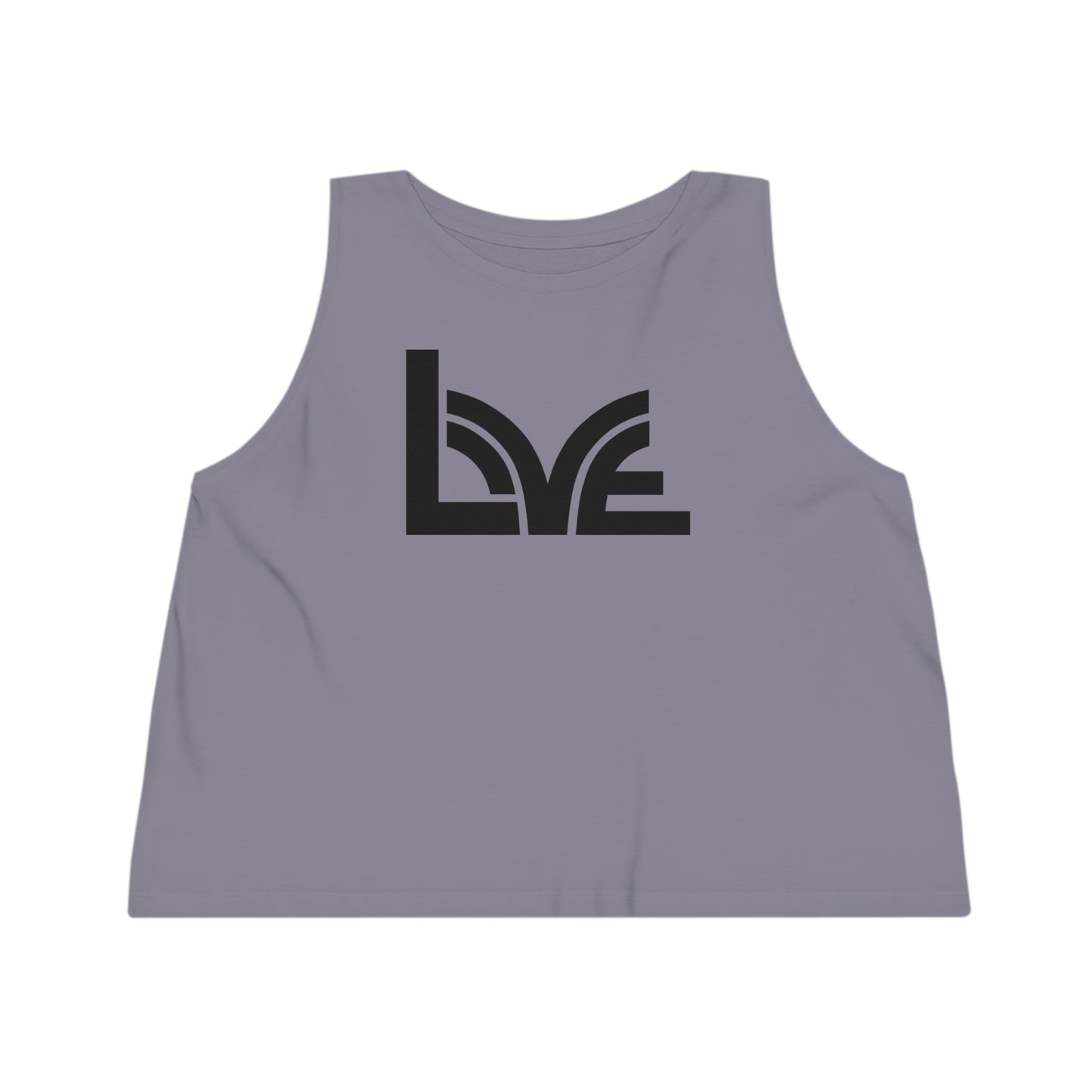 Women's Dancer 100% Organic Cotton Cropped Tank Top (Love)