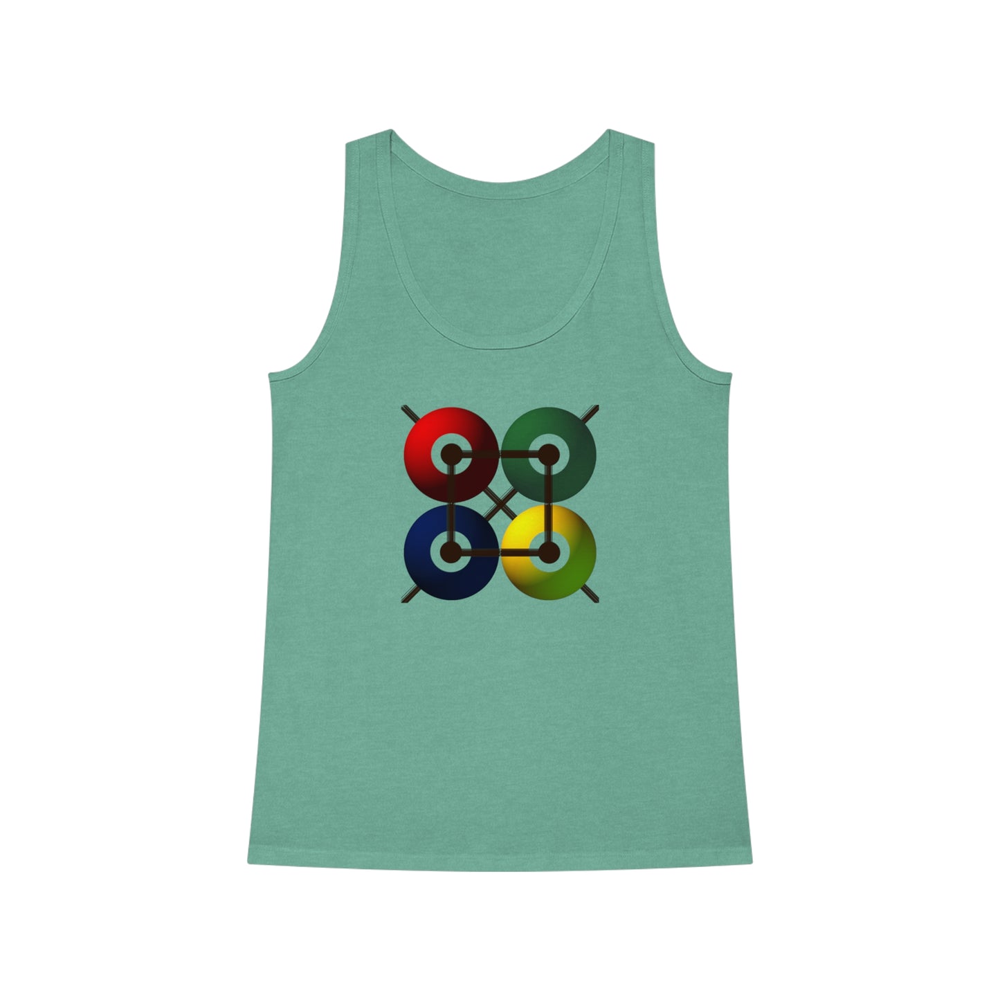 Women's Dreamer 100% Organic Cotton Tank Top (Design 16)