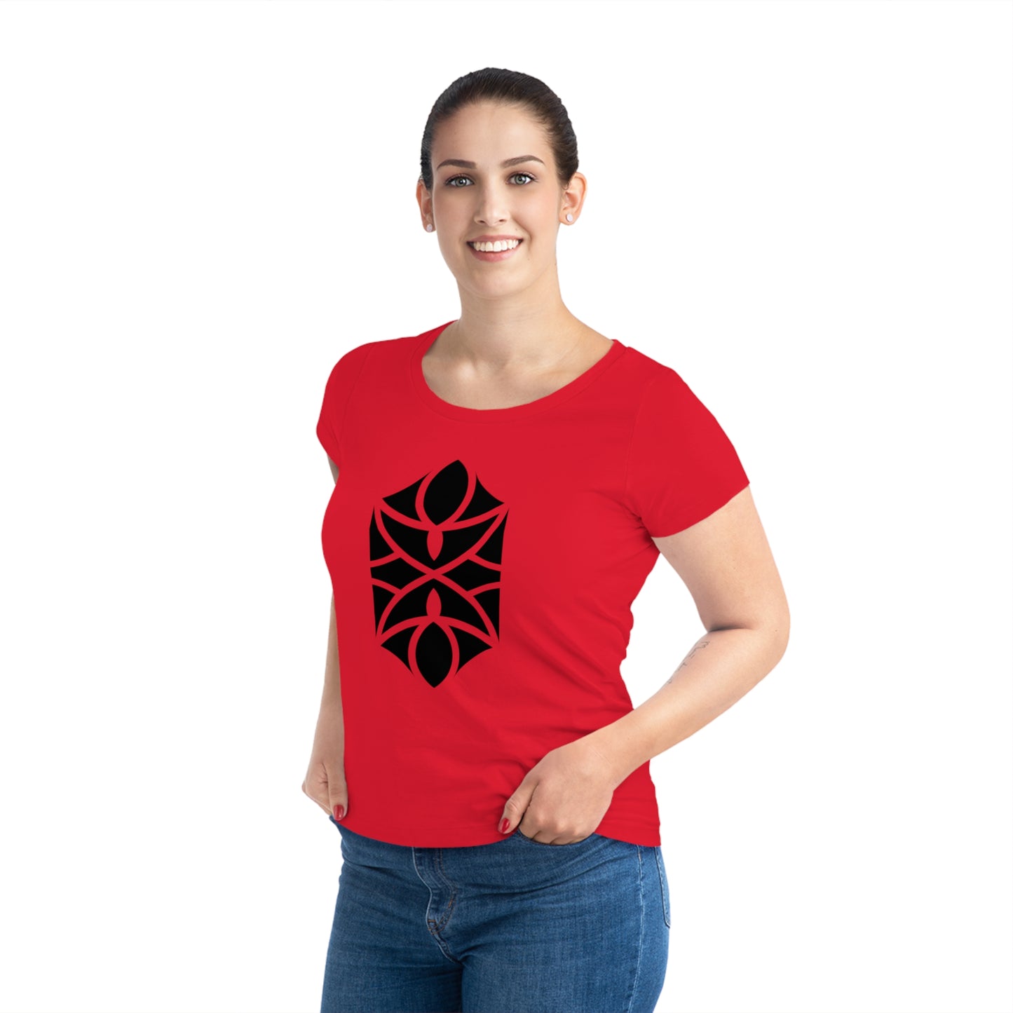 Women's Jazzer 100% Organic Cotton T-shirt (Design 18)