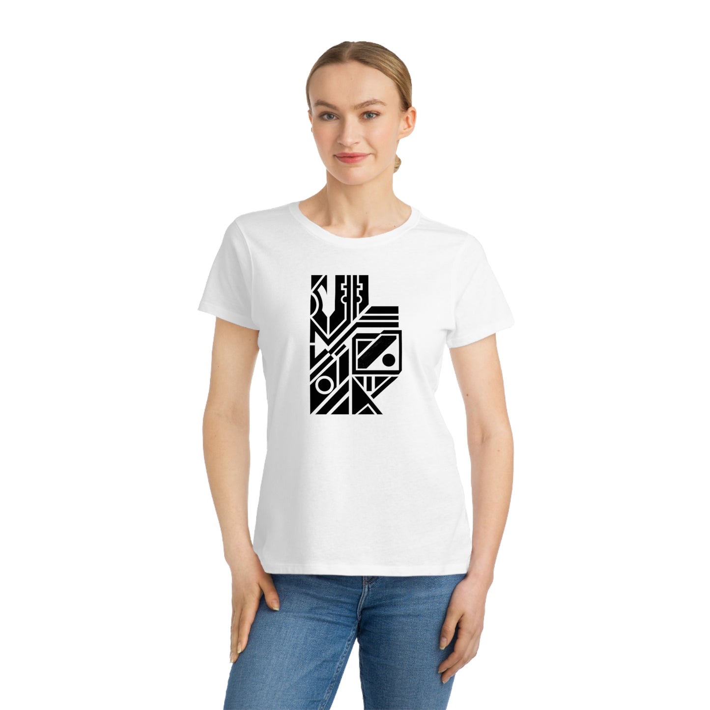 Women's Classic 100% Organic Cotton T-Shirt (Design 6)