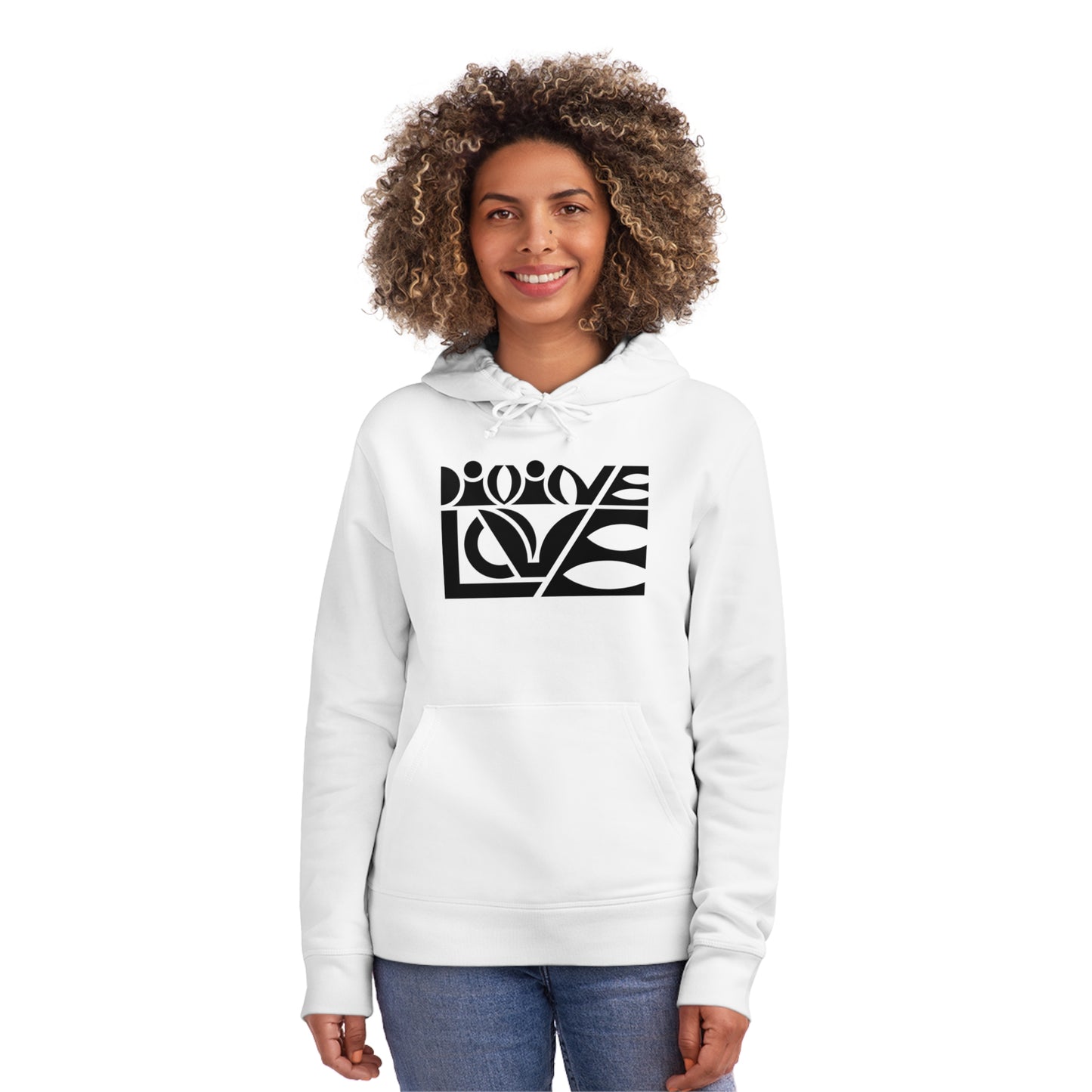 Unisex Drummer Hoodie (85% Organic Cotton and 15% Recycled Polyester) - Divine Love