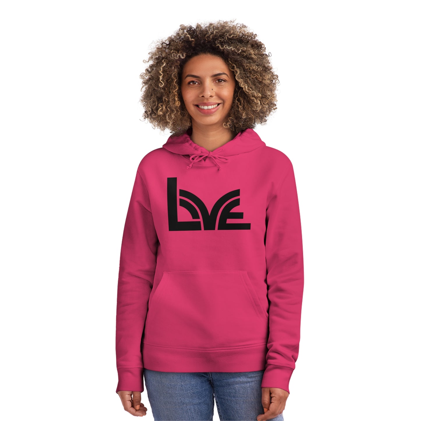 Unisex Drummer Hoodie (85% Organic Cotton and 15% Recycled Polyester) - Love