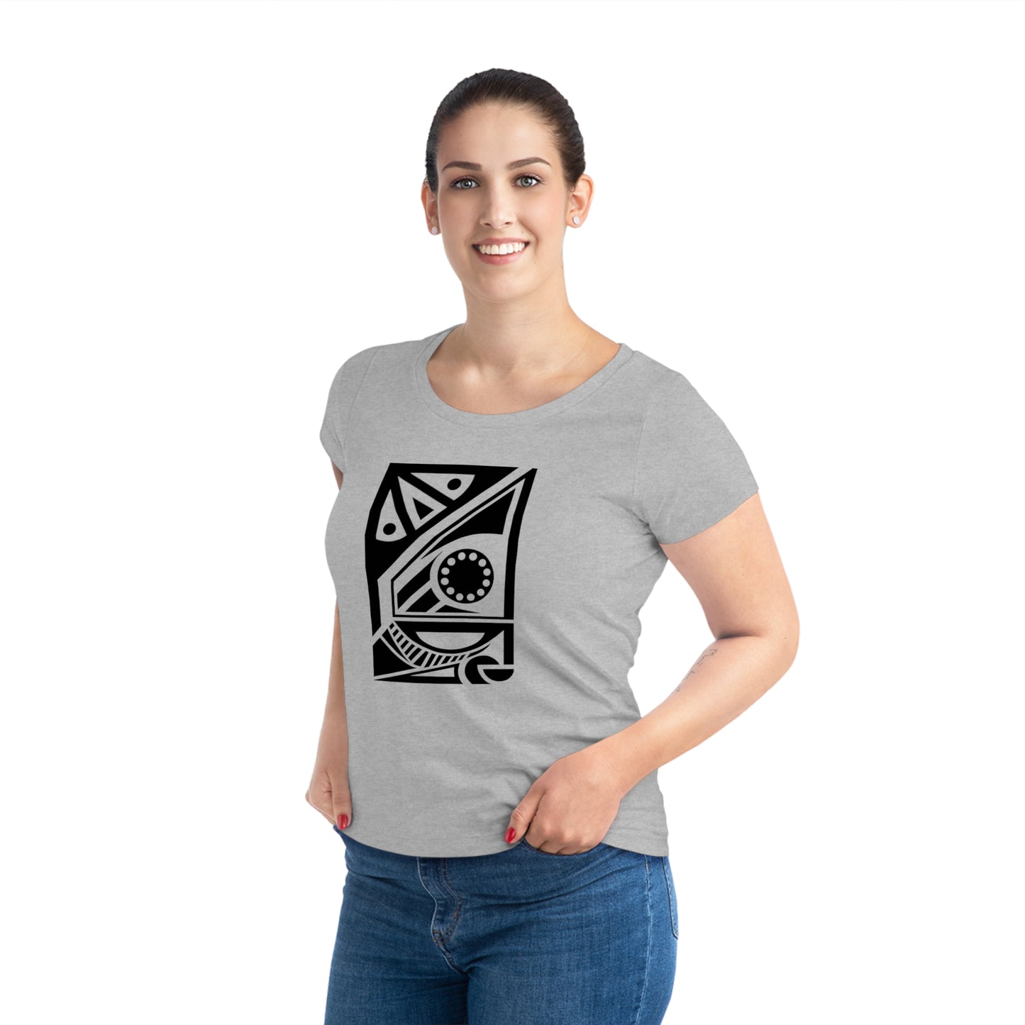 Women's Jazzer 100% Organic Cotton T-shirt (Design 17[2])