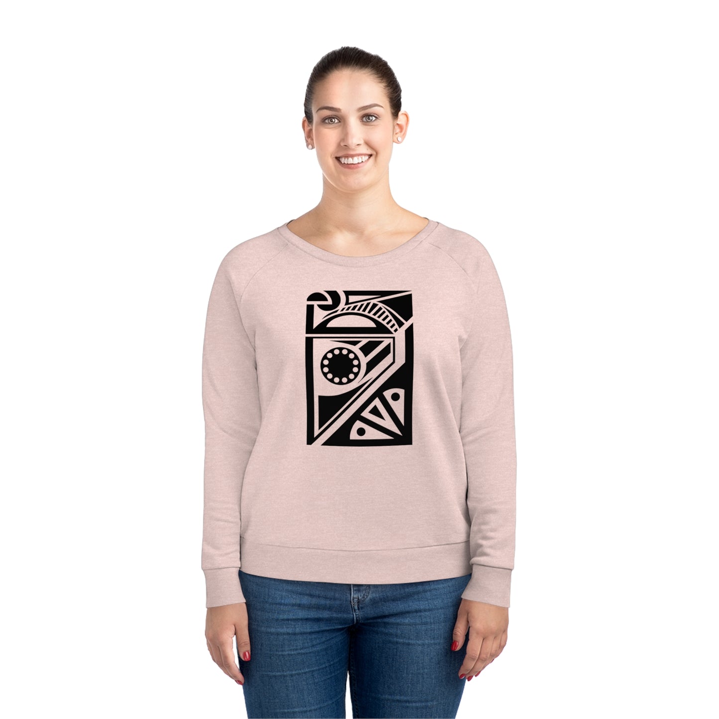 Women's Dazzler 85% Organic Cotton Relaxed Fit Sweatshirt (Design 17)