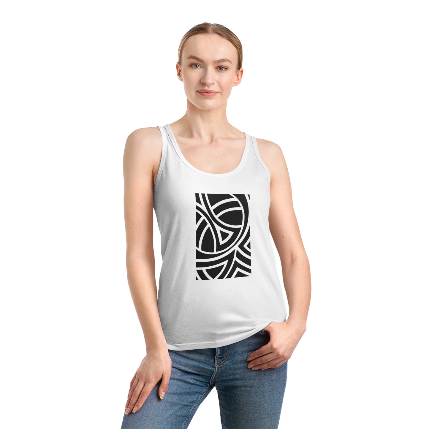 Women's Dreamer 100% Organic Cotton Tank Top (Design 4)