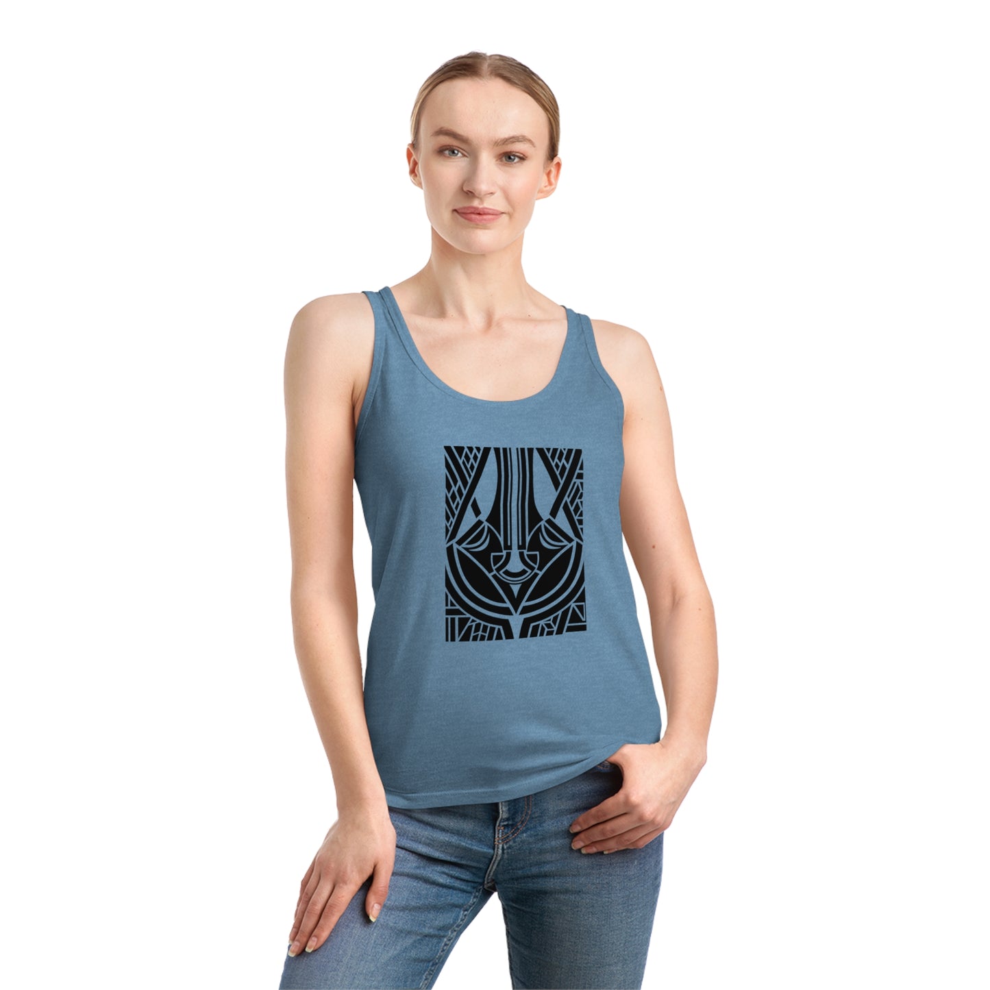 Women's Dreamer 100% Organic Cotton Tank Top (Design 25)