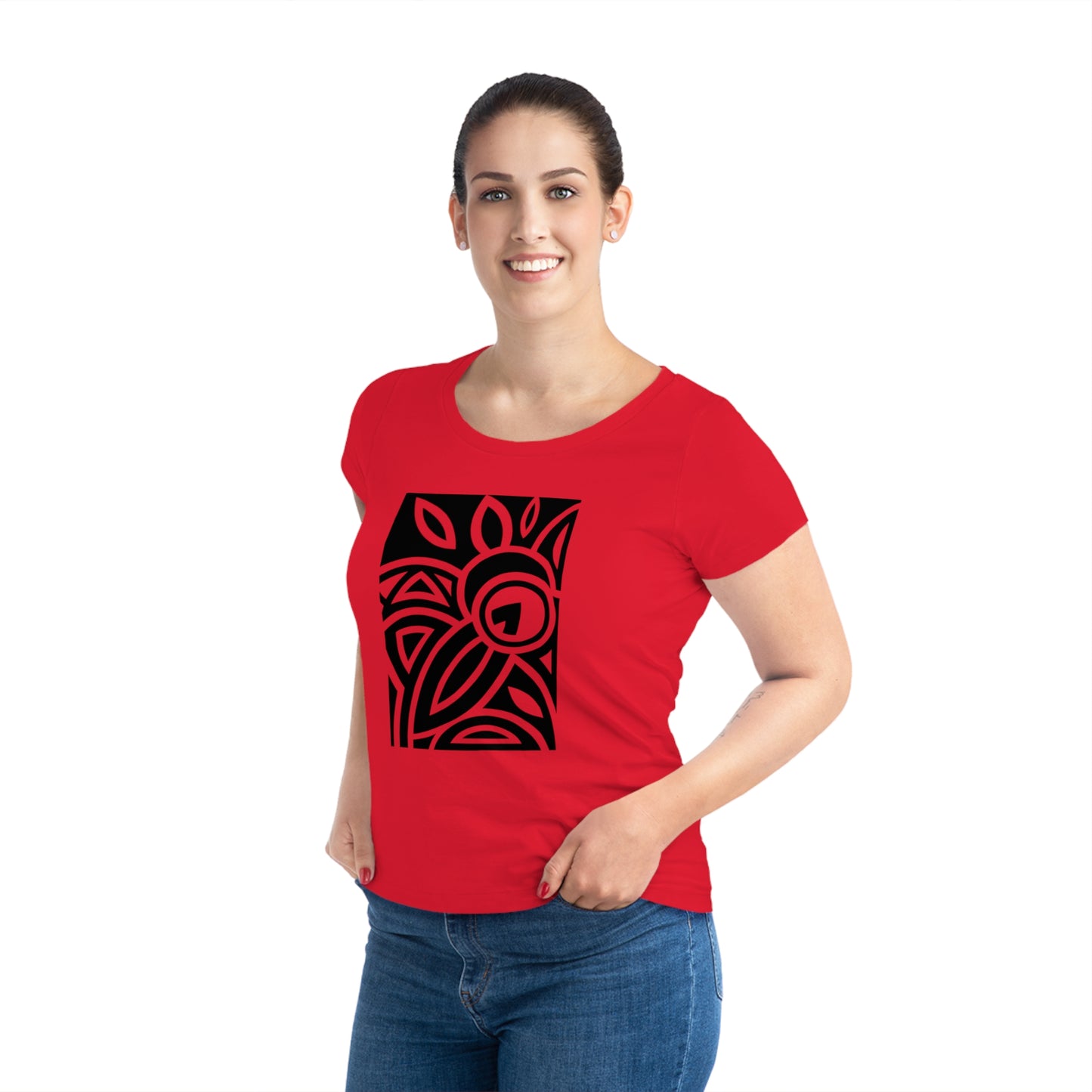 Women's Jazzer 100% Organic Cotton T-shirt (Design 23)