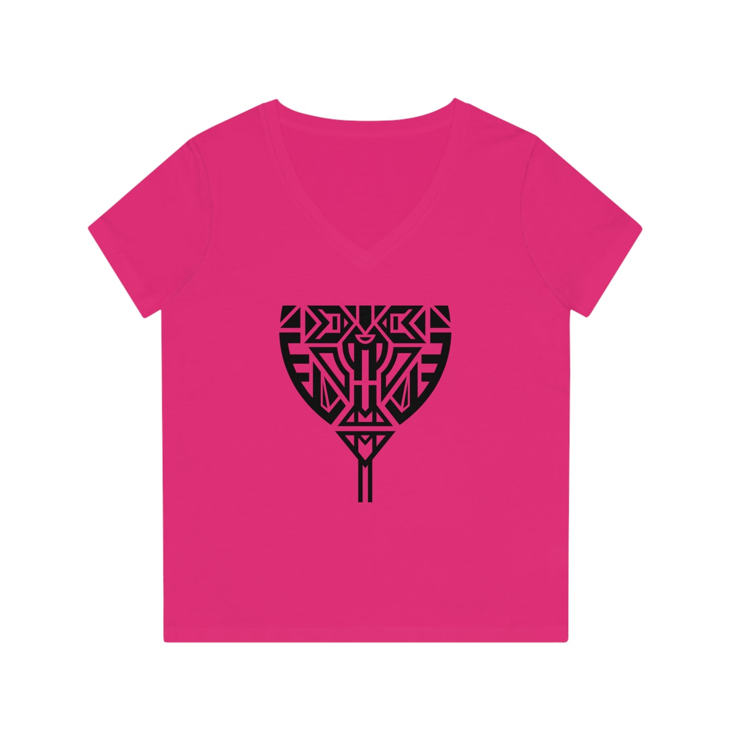 Women's Evoker 100% Organic Cotton V-Neck T-Shirt (Design 10)