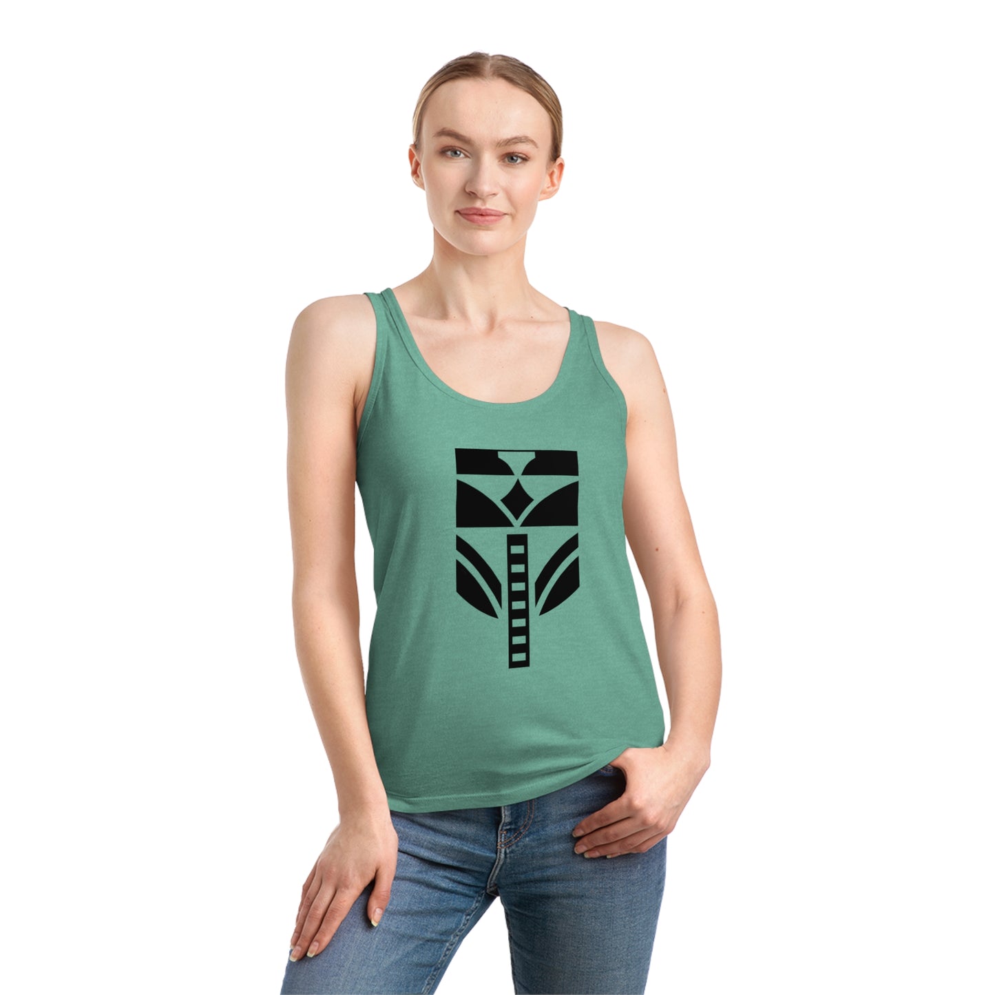 Women's Dreamer 100% Organic Cotton Tank Top (Design 8)