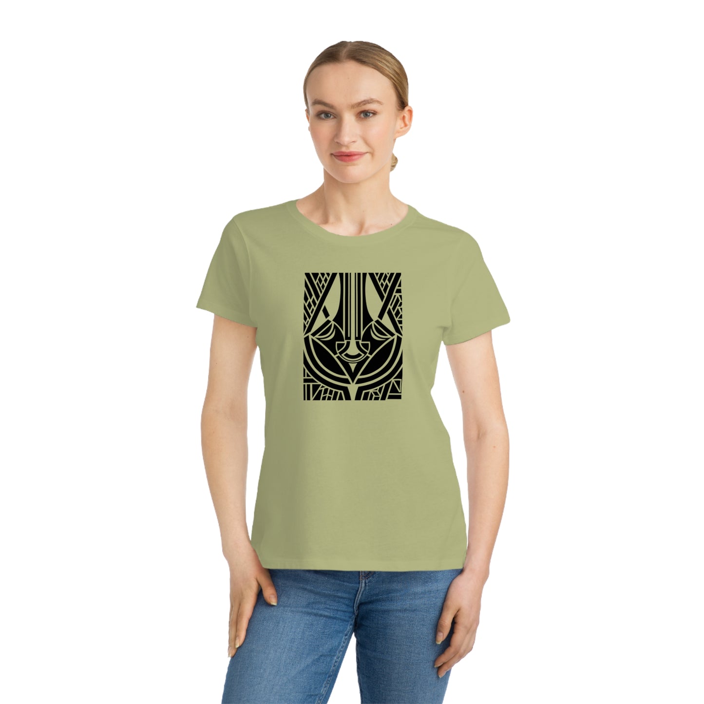 Women's Classic 100% Organic Cotton T-Shirt (Design 25)