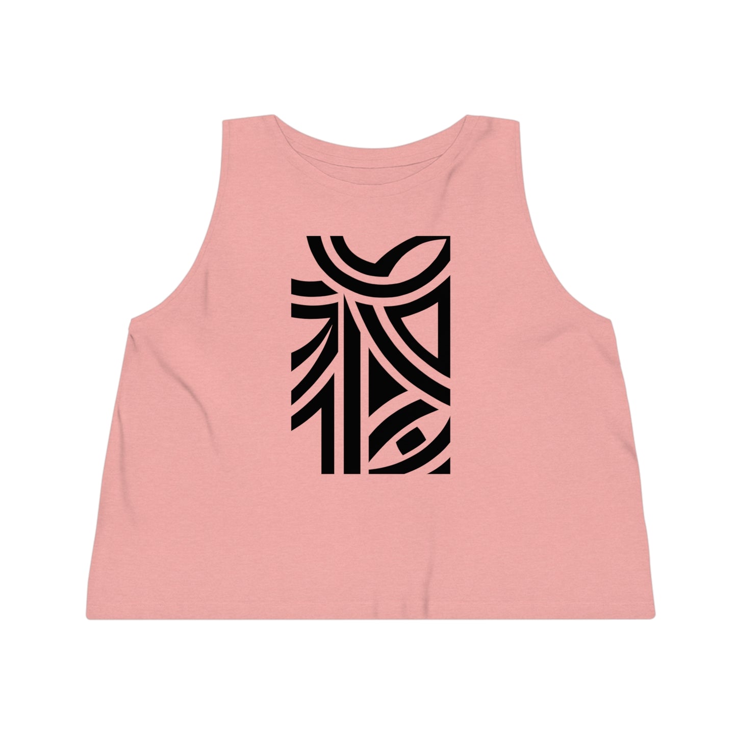 Women's Dancer 100% Organic Cotton Cropped Tank Top (Design 26)