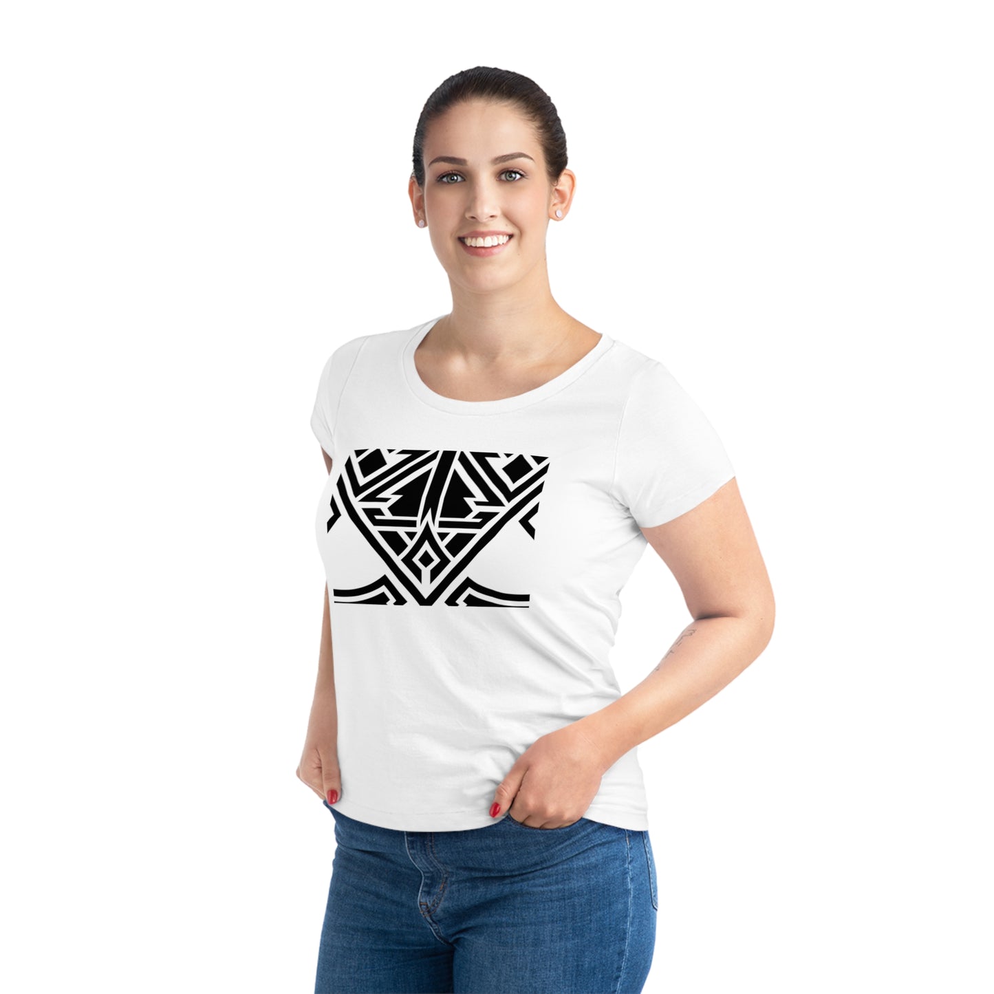 Women's Jazzer 100% Organic Cotton T-shirt (Design 20)