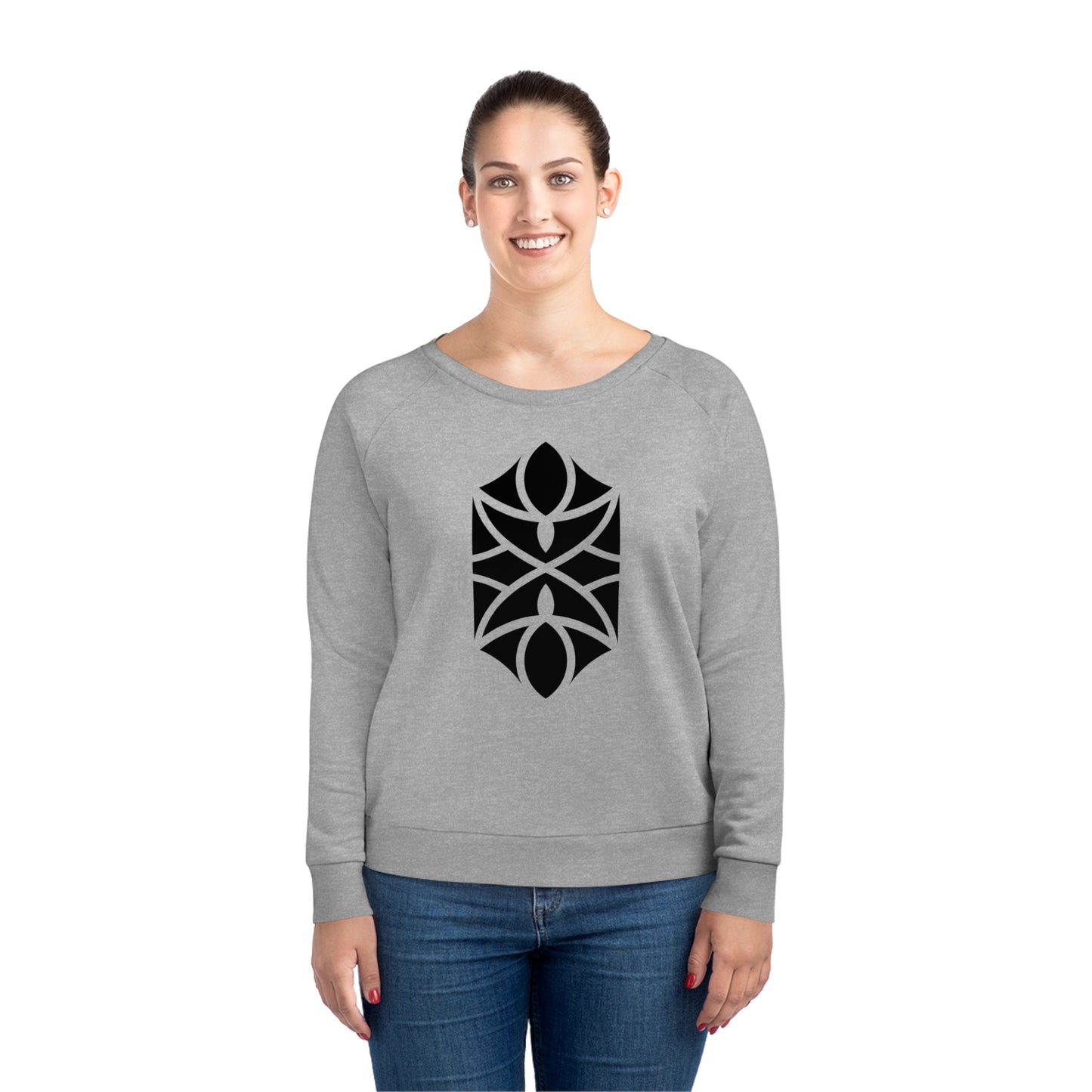 Women's Dazzler 85% Organic Cotton Relaxed Fit Sweatshirt (Design 18)