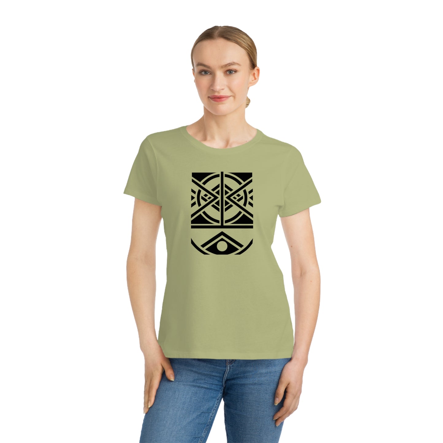 Women's Classic 100% Organic Cotton T-Shirt (Design 1)