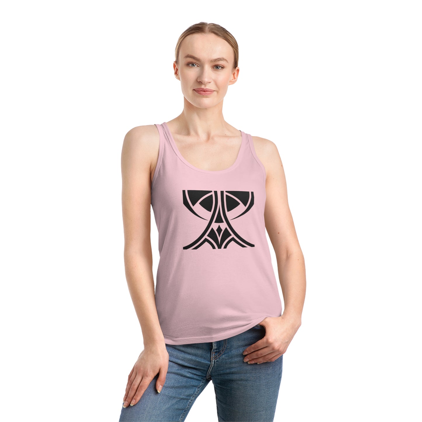 Women's Dreamer 100% Organic Cotton Tank Top (Design 11)