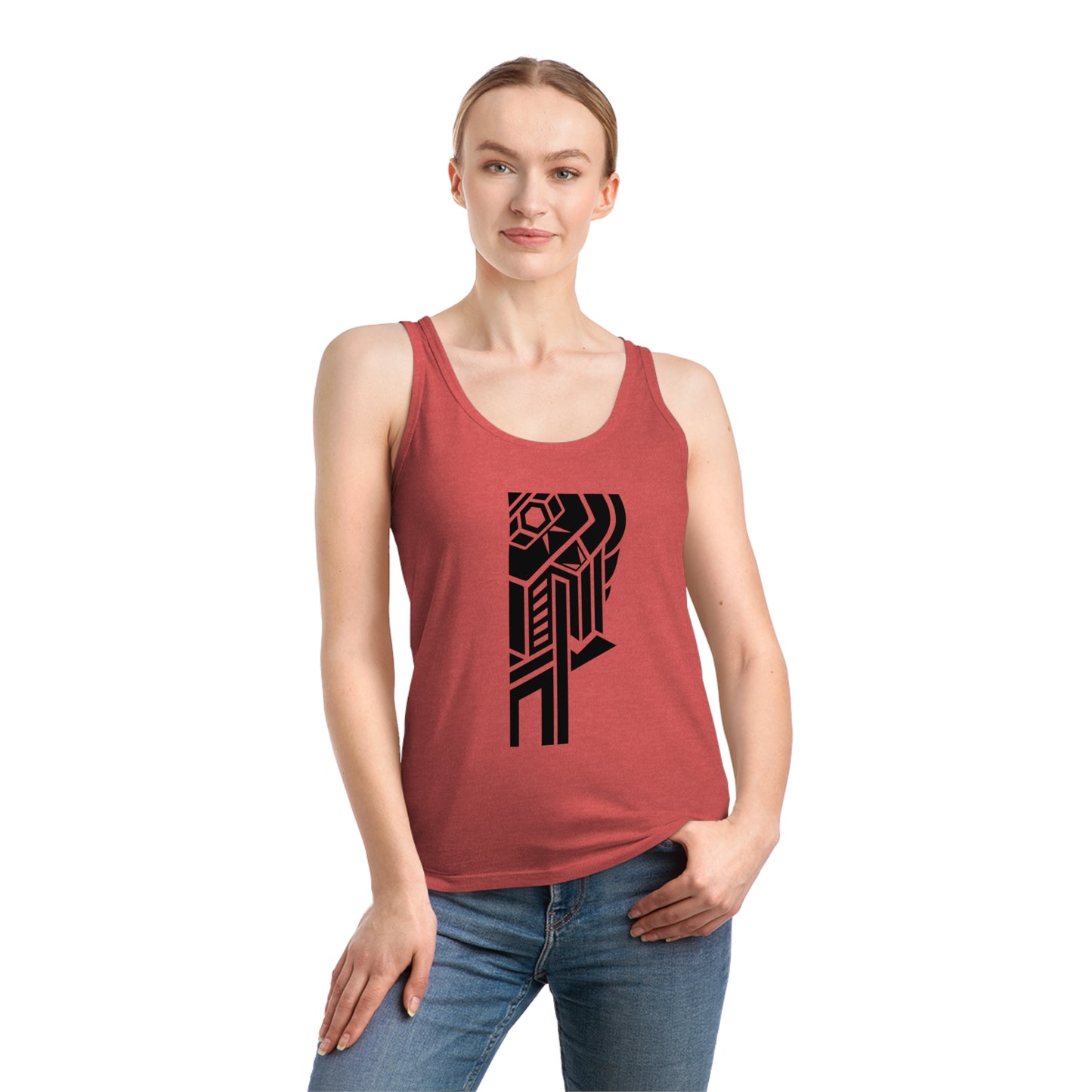 Women's Dreamer 100% Organic Cotton Tank Top (Design 28)