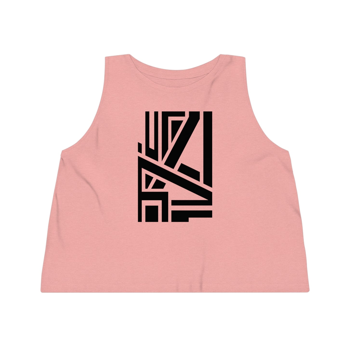 Women's Dancer 100% Organic Cotton Cropped Tank Top (Design 22)