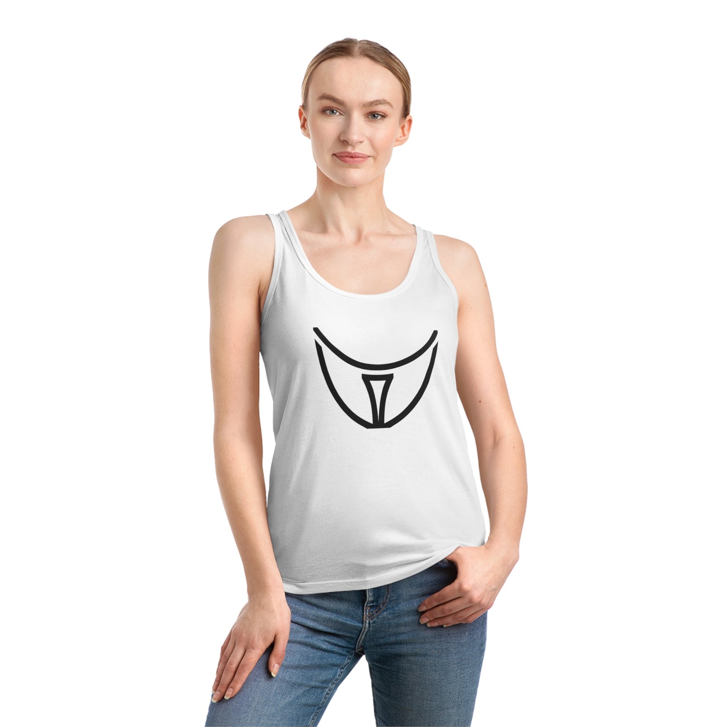 Women's Dreamer 100% Organic Cotton Tank Top (Design 21)