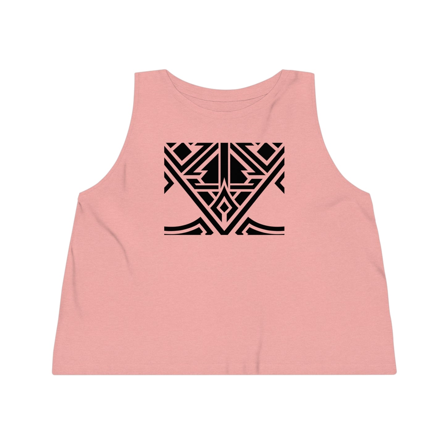 Women's Dancer 100% Organic Cotton Cropped Tank Top (Design 20)