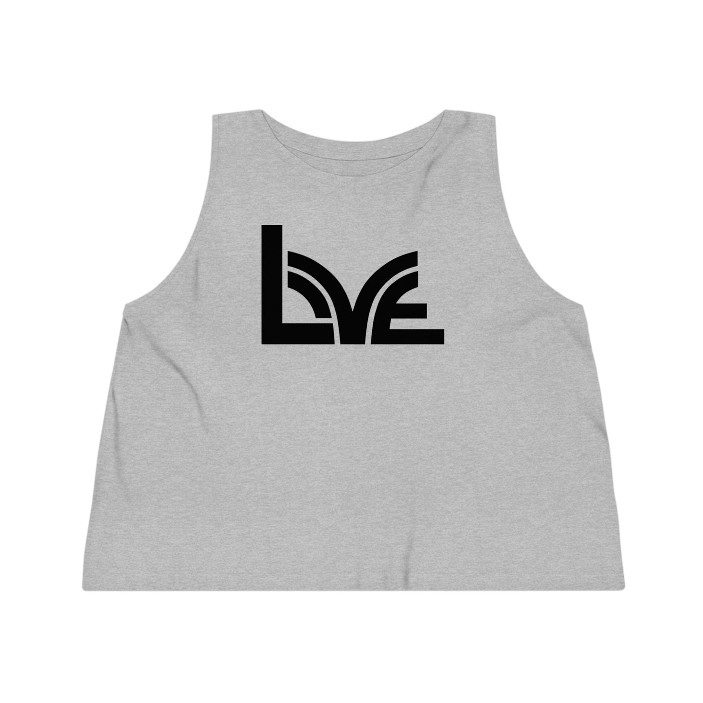 Women's Dancer 100% Organic Cotton Cropped Tank Top (Love)