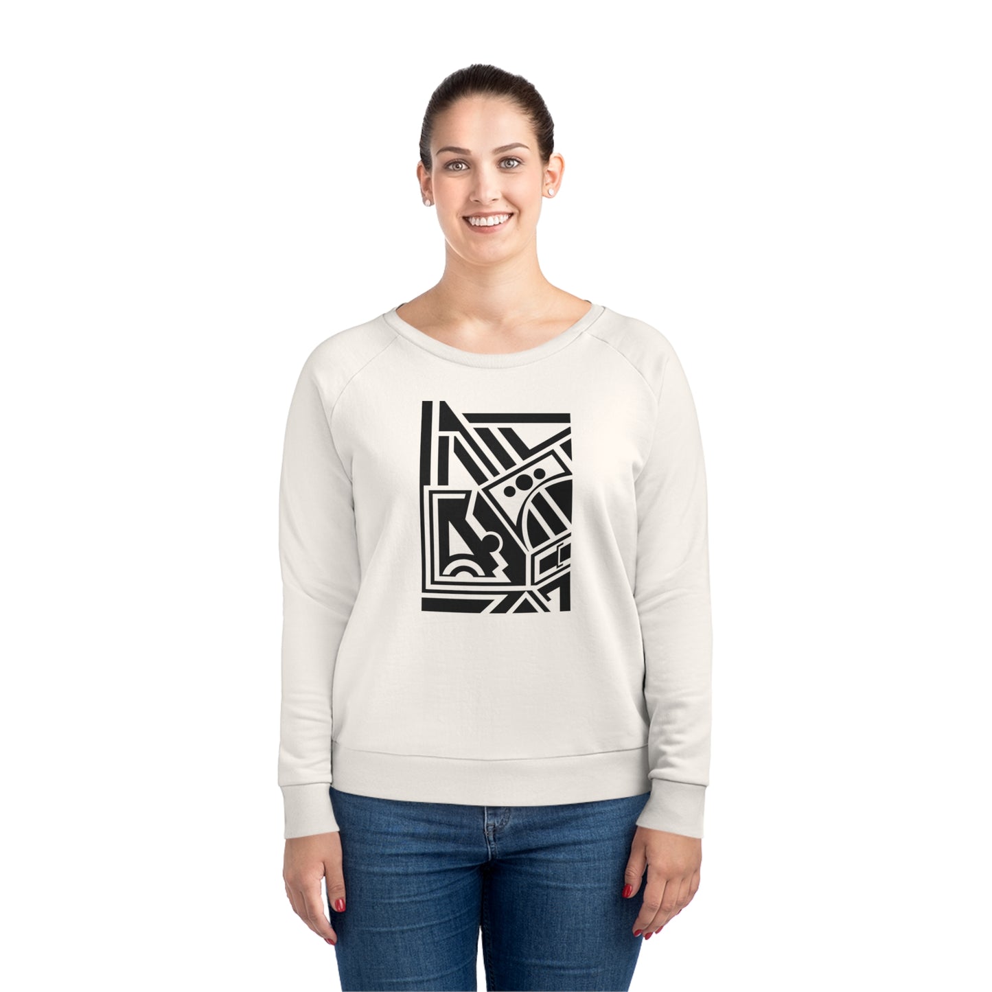 Women's Dazzler 85% Organic Cotton Relaxed Fit Sweatshirt (Design 2)