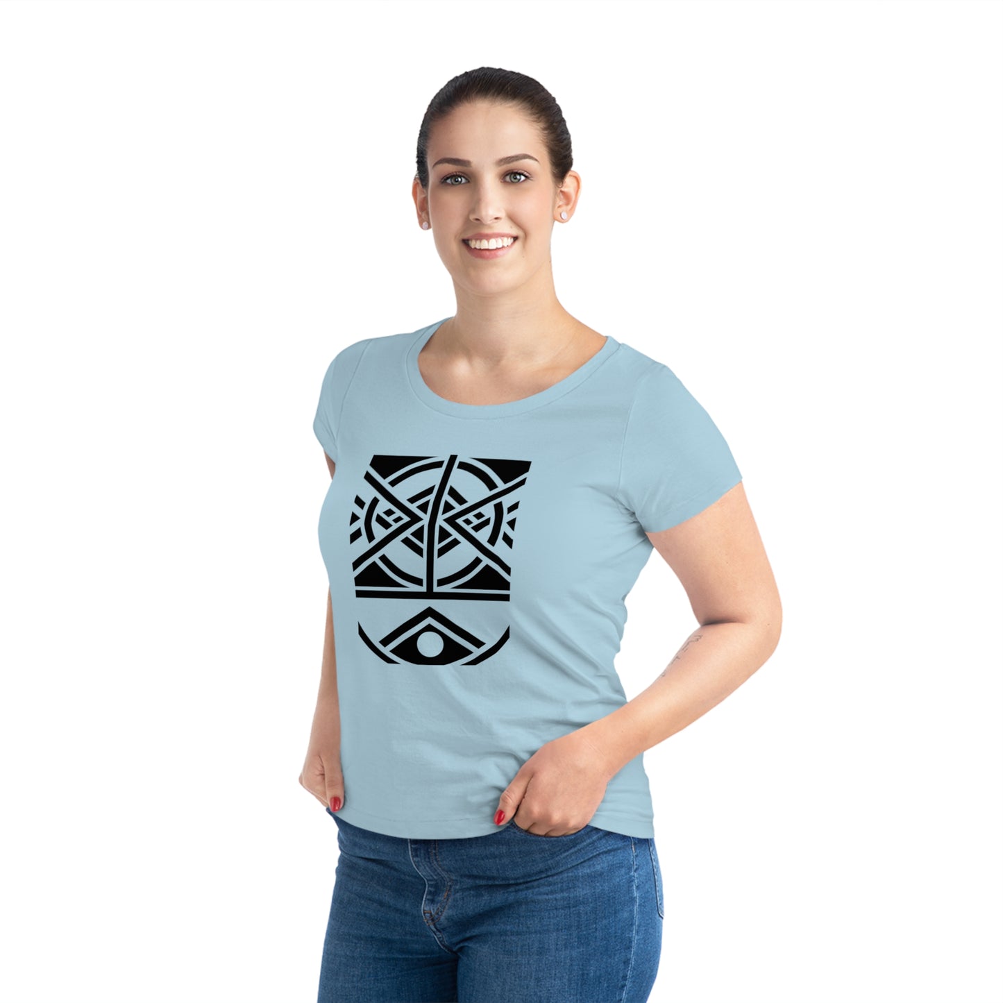 Women's Jazzer 100% Organic Cotton T-shirt (Design 1)