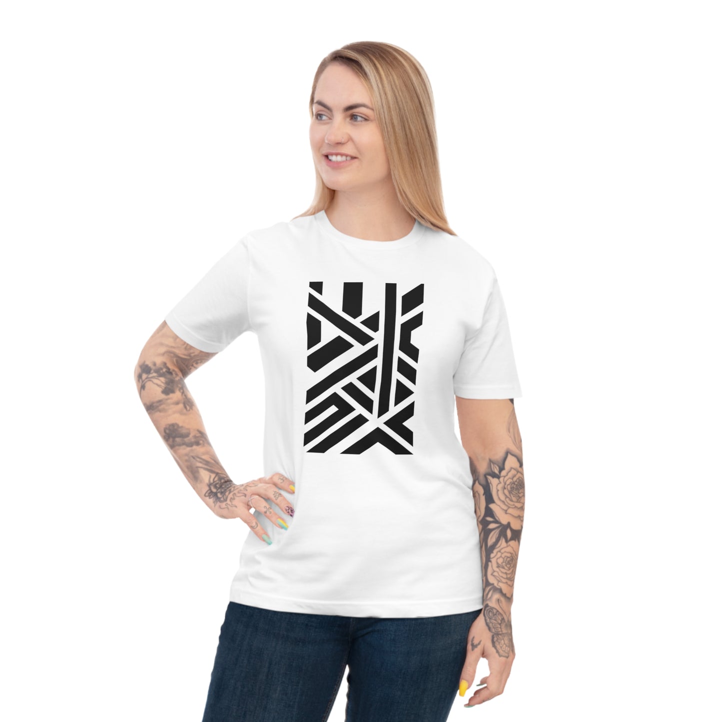 Unisex 100% Organic Cotton Classic Jersey T-shirt (Design 7)