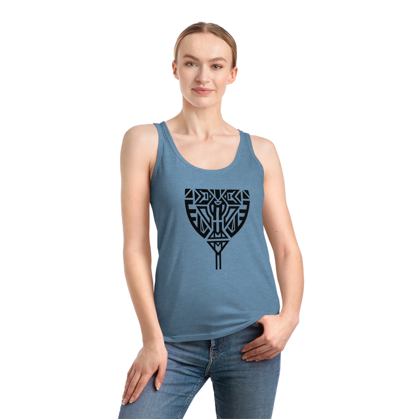 Women's Dreamer 100% Organic Cotton Tank Top (Design 10)